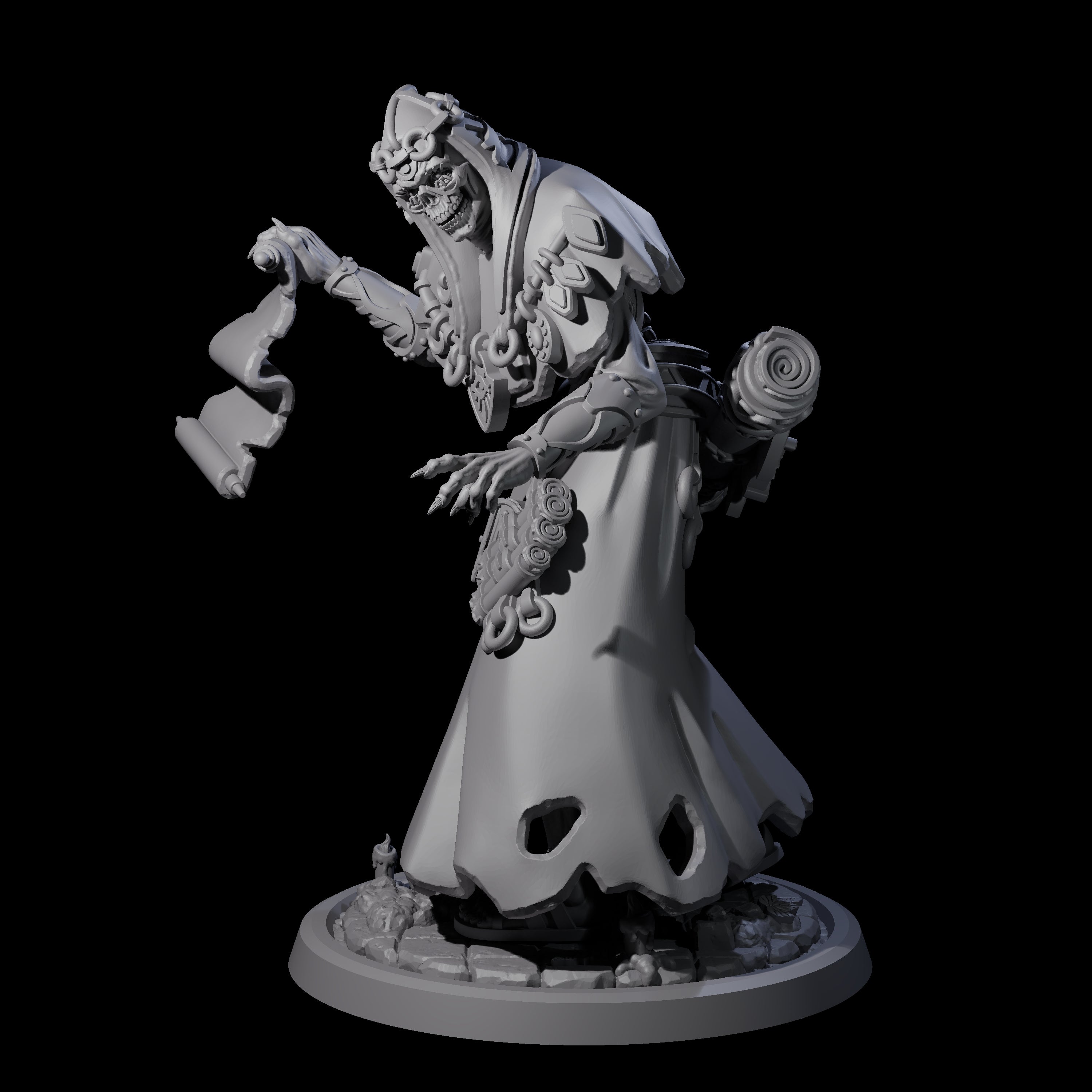 Four Learned Undead Scholars Miniature for Dungeons and Dragons, Pathfinder or other TTRPGs