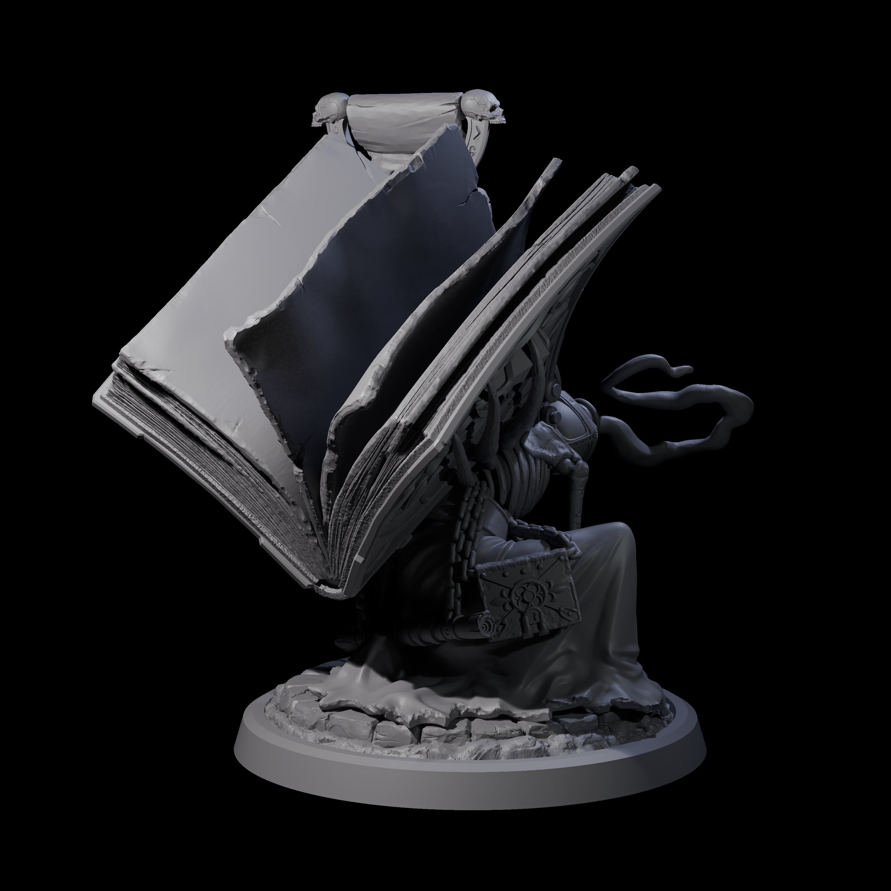 Four Librarians of the Dead Miniature for Dungeons and Dragons, Pathfinder or other TTRPGs