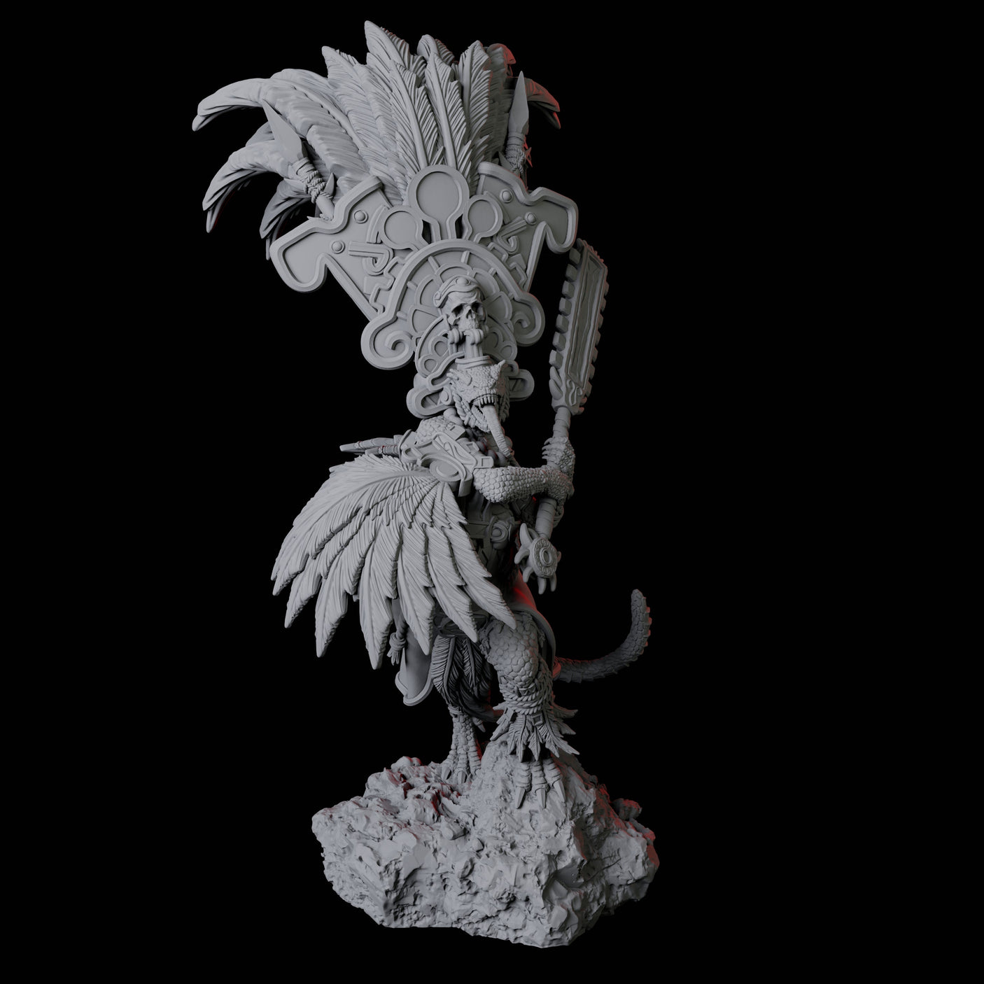 Four Lizardfolk Sundancers Miniature for Dungeons and Dragons, Pathfinder or other TTRPGs