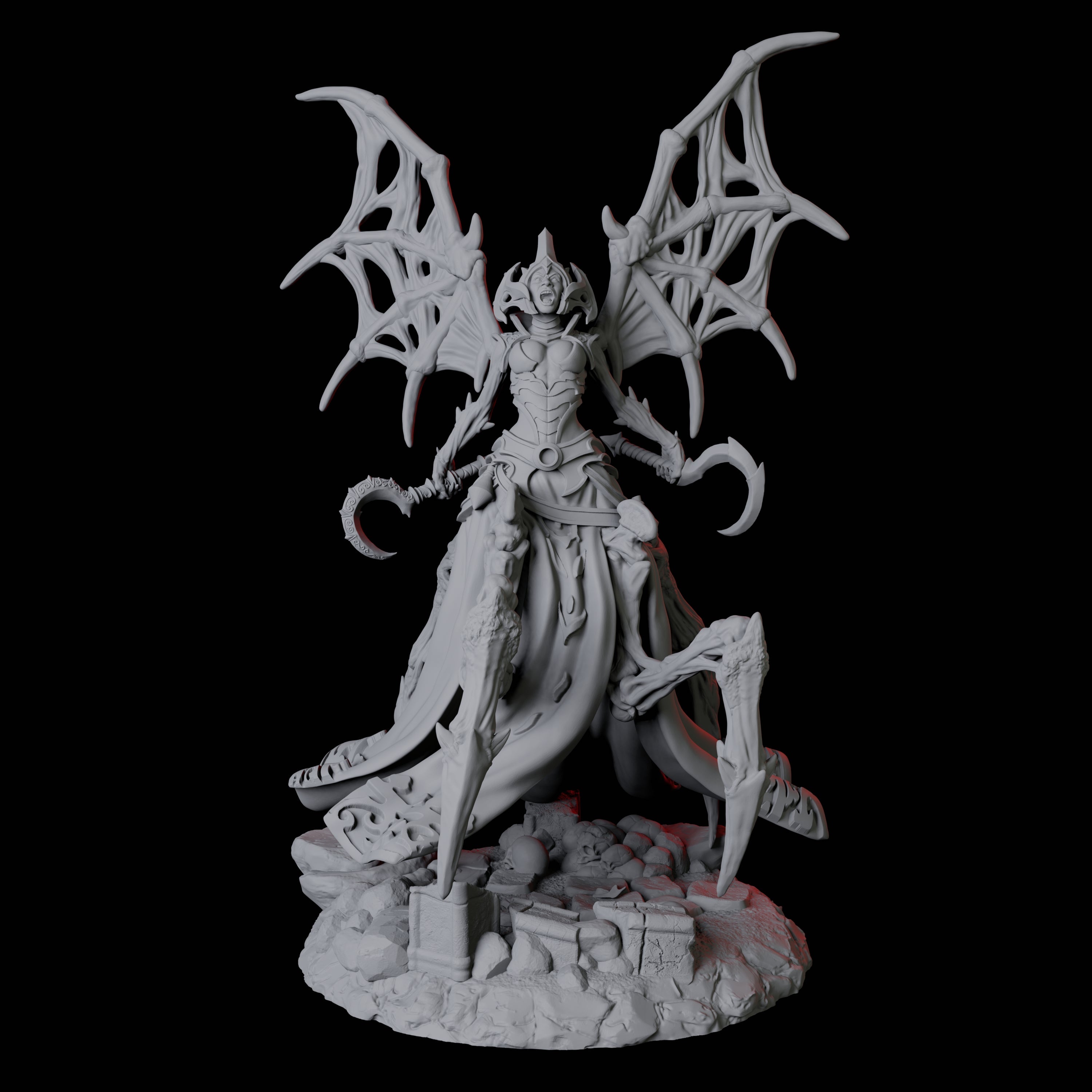 Four Malformed Driders Miniature for Dungeons and Dragons, Pathfinder or other TTRPGs