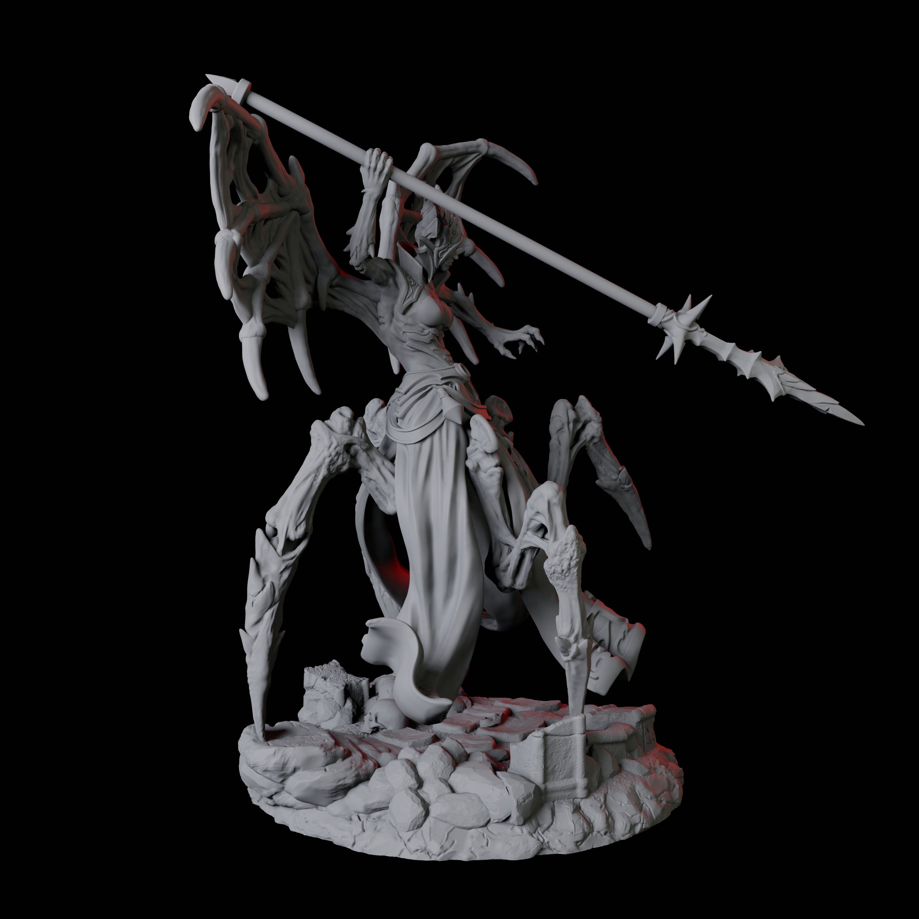 Four Malformed Driders Miniature for Dungeons and Dragons, Pathfinder or other TTRPGs