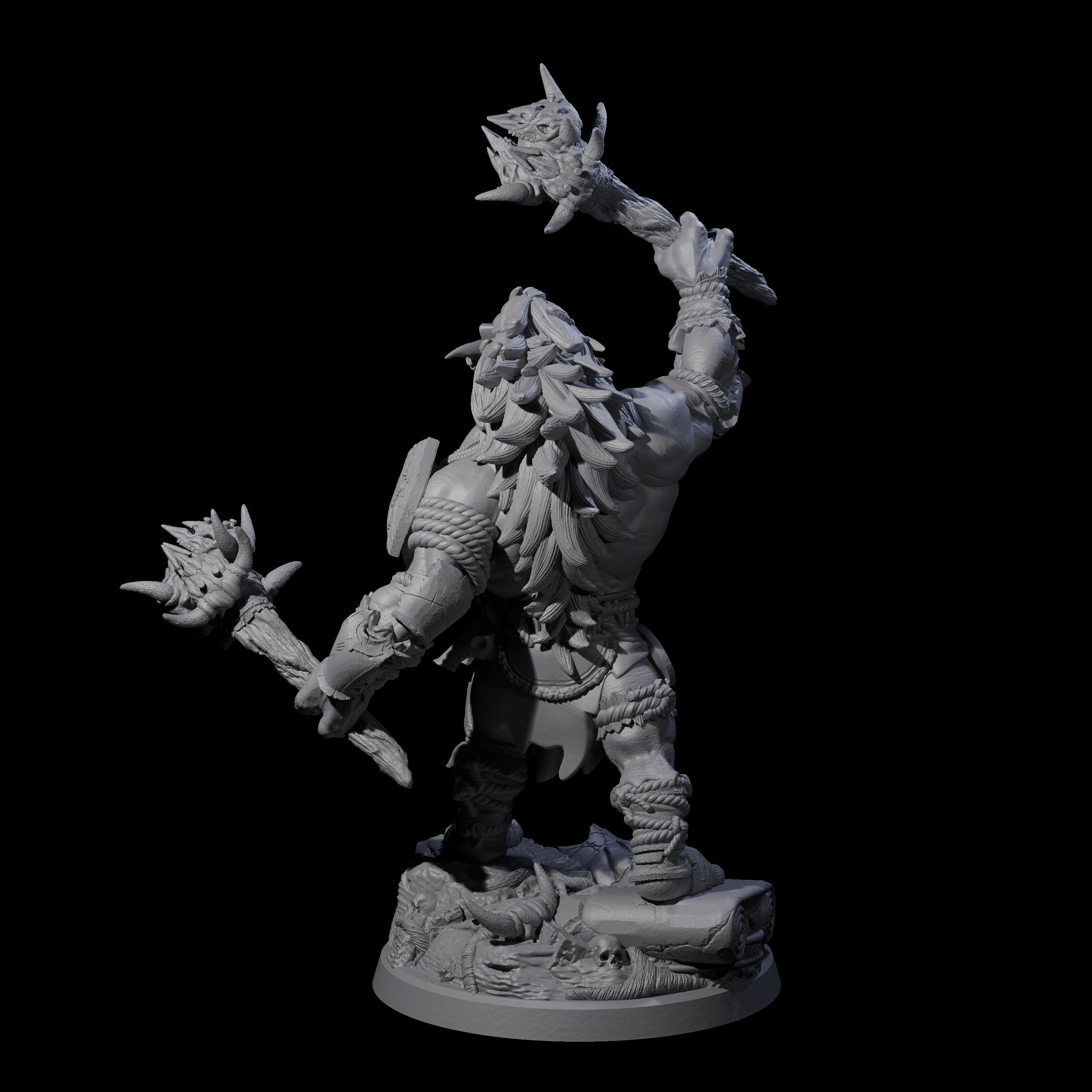 Four Masked Troll Berserkers Miniature for Dungeons and Dragons, Pathfinder or other TTRPGs