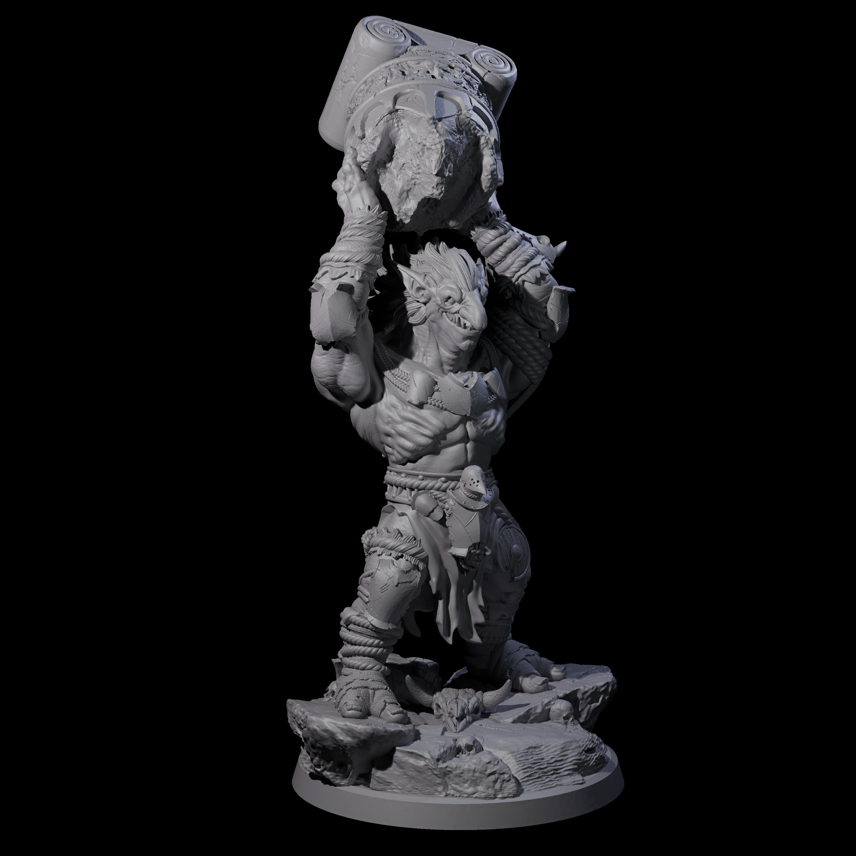 Four Masked Troll Berserkers Miniature for Dungeons and Dragons, Pathfinder or other TTRPGs