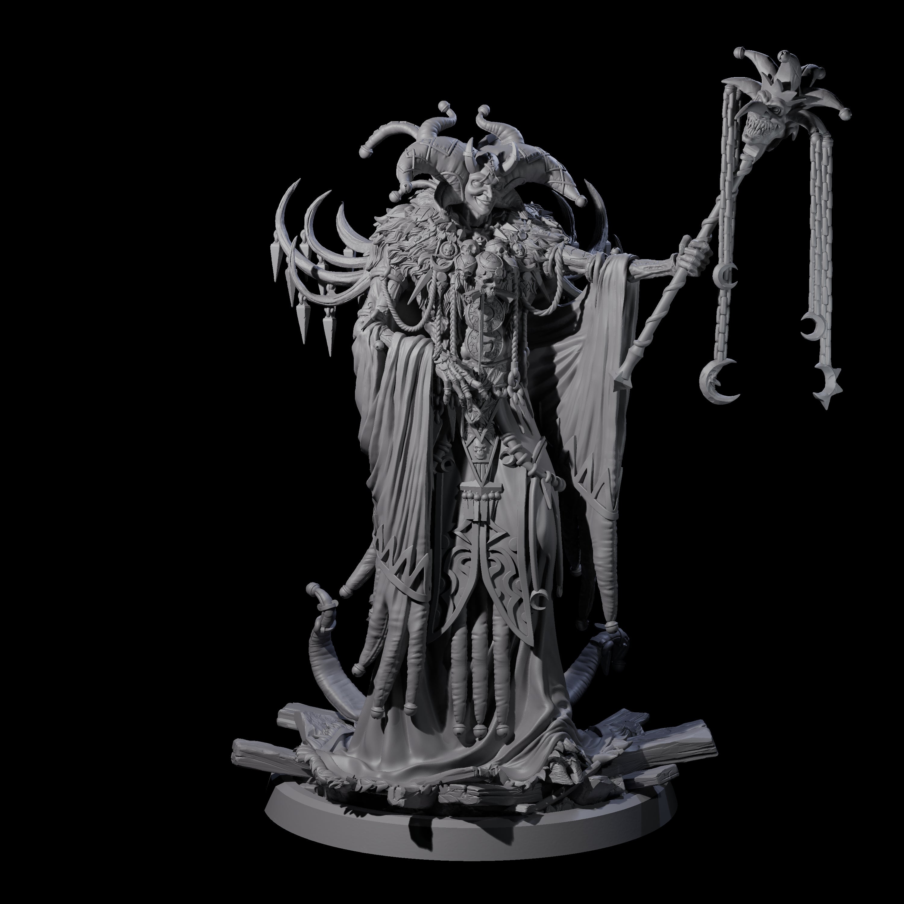 Four Masterful Cambion High Priests Miniature for Dungeons and Dragons, Pathfinder or other TTRPGs