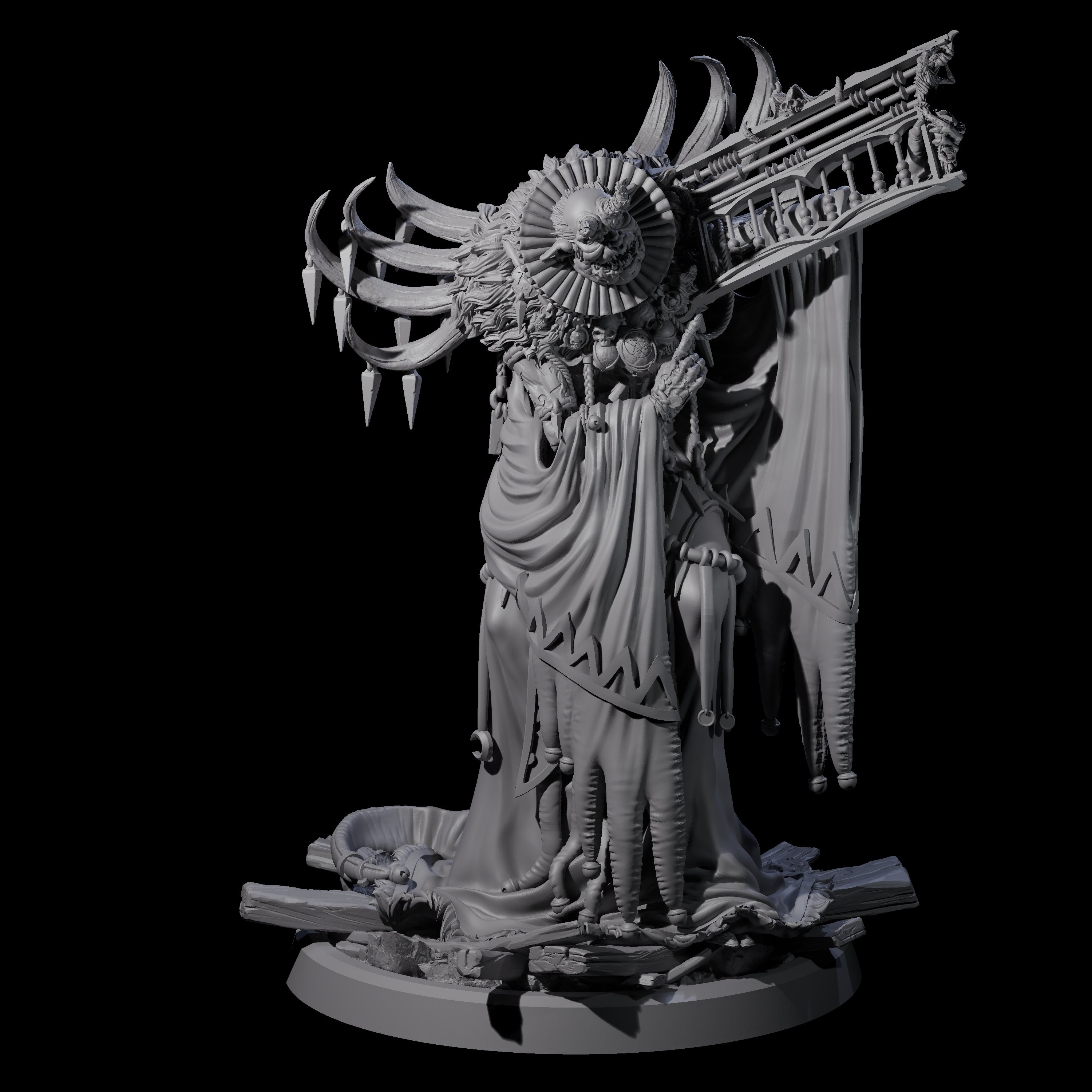 Four Masterful Cambion High Priests Miniature for Dungeons and Dragons, Pathfinder or other TTRPGs