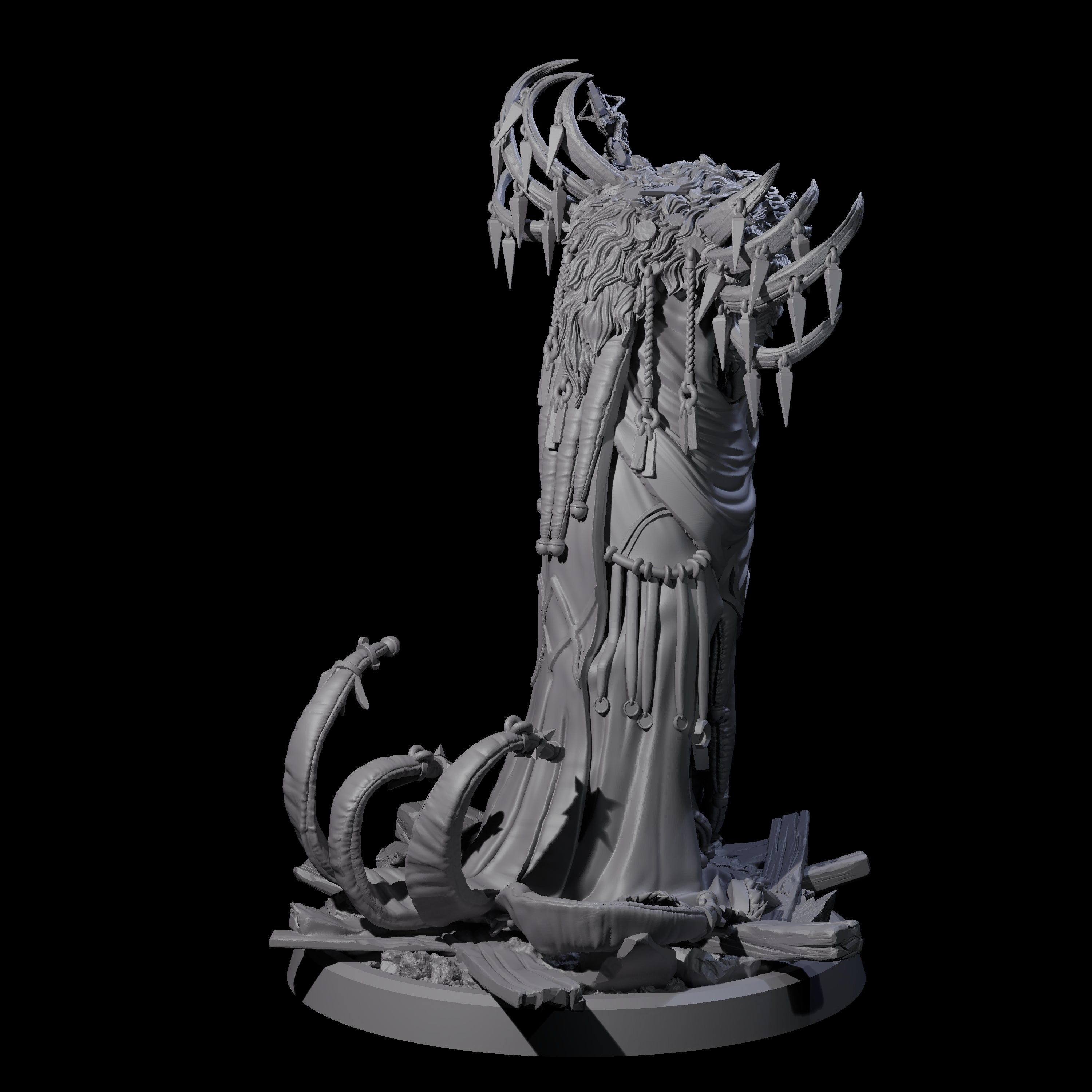 Four Masterful Cambion High Priests Miniature for Dungeons and Dragons, Pathfinder or other TTRPGs