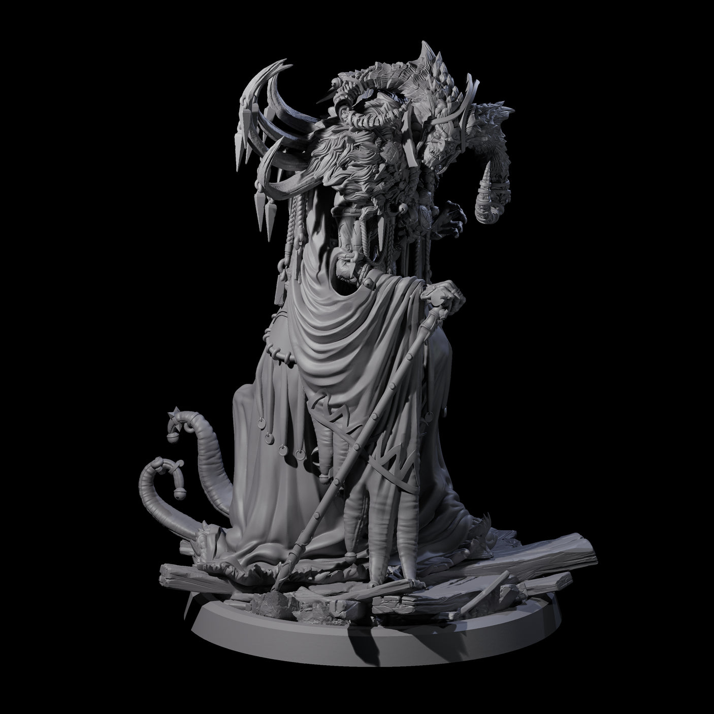 Four Masterful Cambion High Priests Miniature for Dungeons and Dragons, Pathfinder or other TTRPGs
