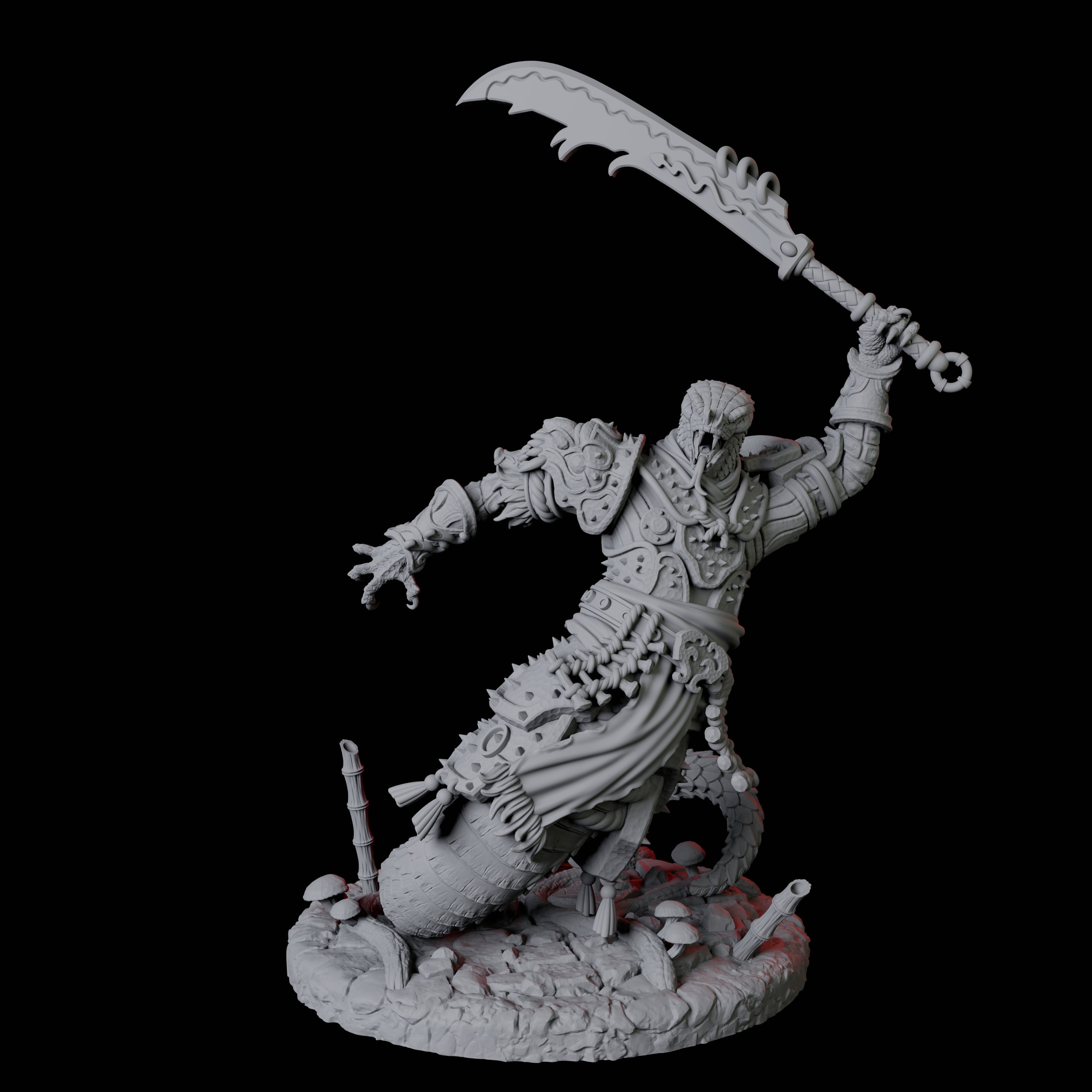 Four Menacing Yuan-Ti Abominations Miniature for Dungeons and Dragons, Pathfinder or other TTRPGs