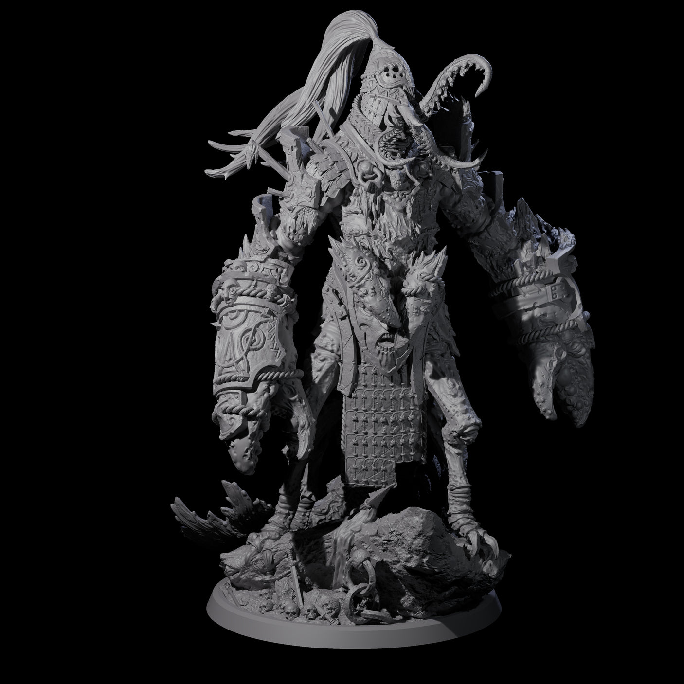 Four Mutated Armoured Chuuls Miniature for Dungeons and Dragons, Pathfinder or other TTRPGs