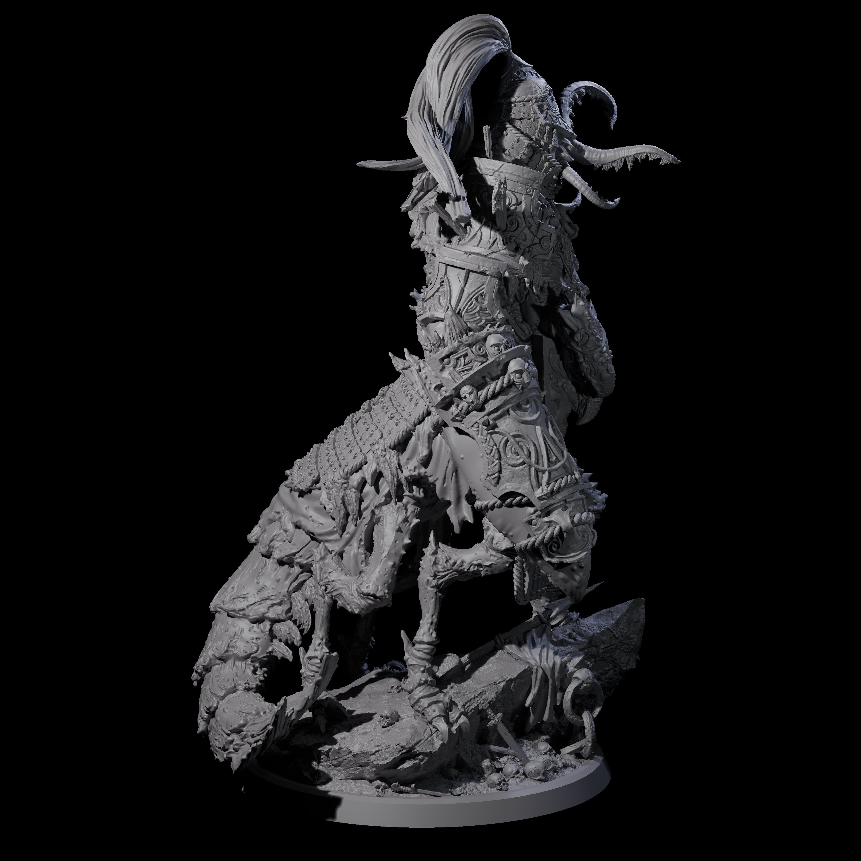Four Mutated Armoured Chuuls Miniature for Dungeons and Dragons, Pathfinder or other TTRPGs
