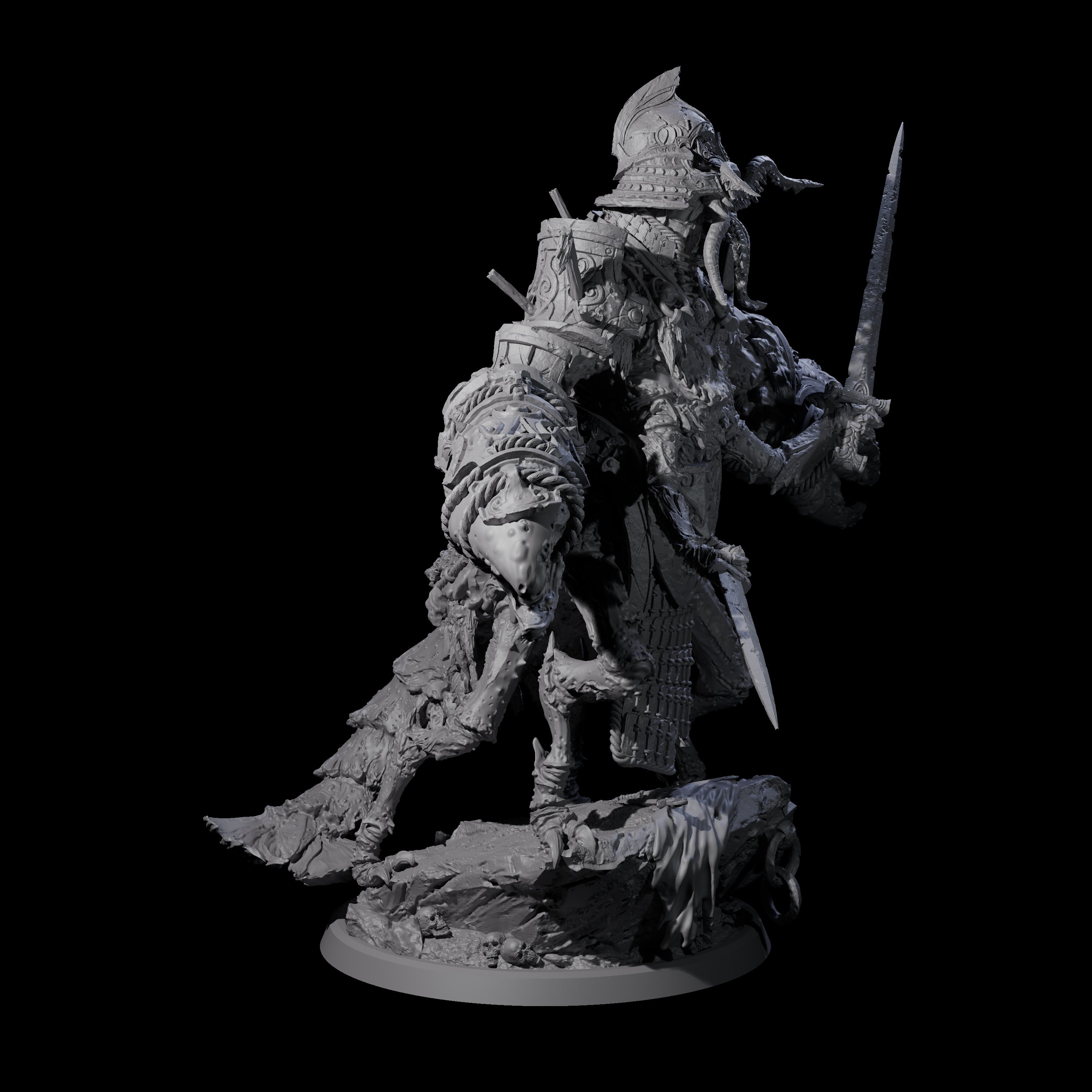 Four Mutated Armoured Chuuls Miniature for Dungeons and Dragons, Pathfinder or other TTRPGs