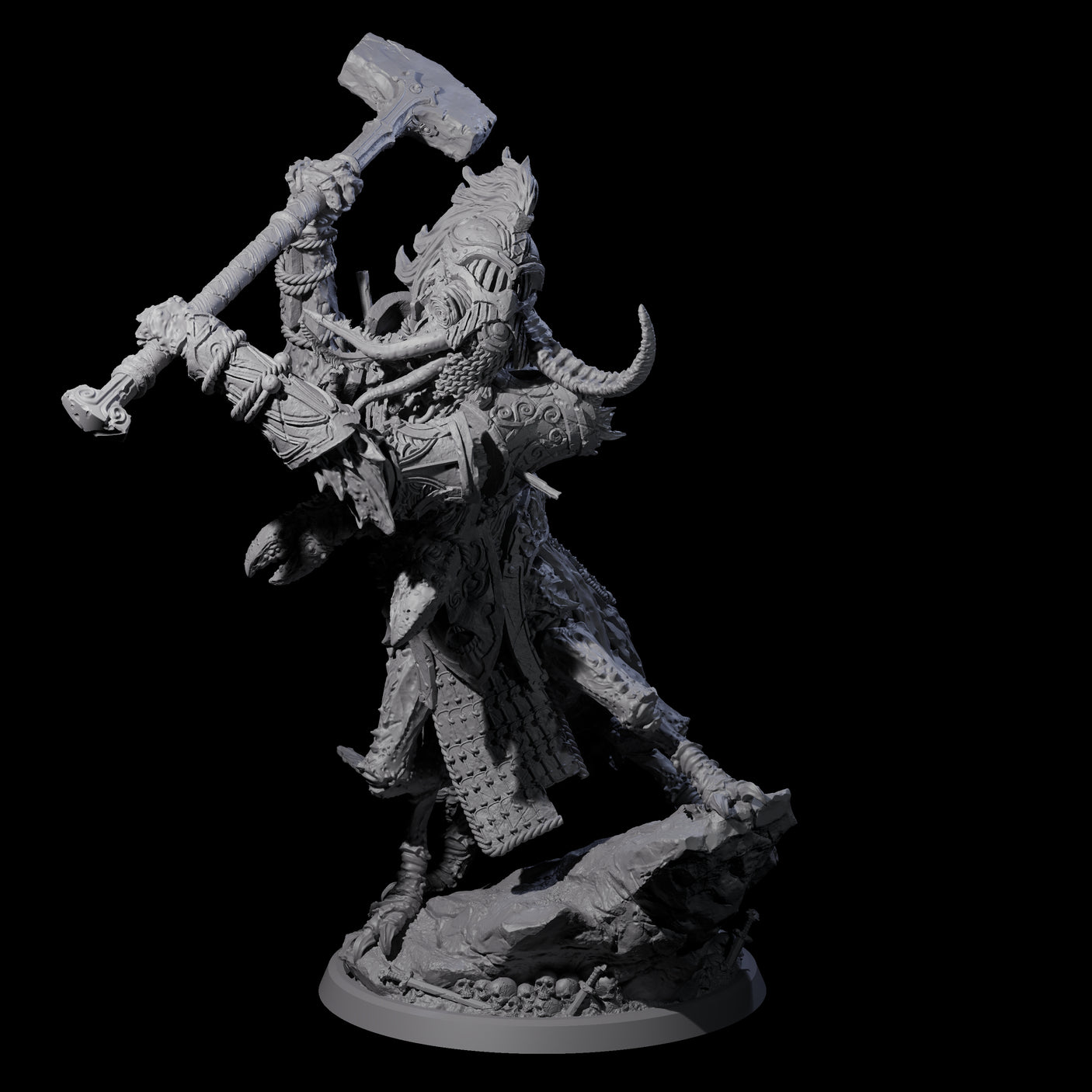 Four Mutated Armoured Chuuls Miniature for Dungeons and Dragons, Pathfinder or other TTRPGs
