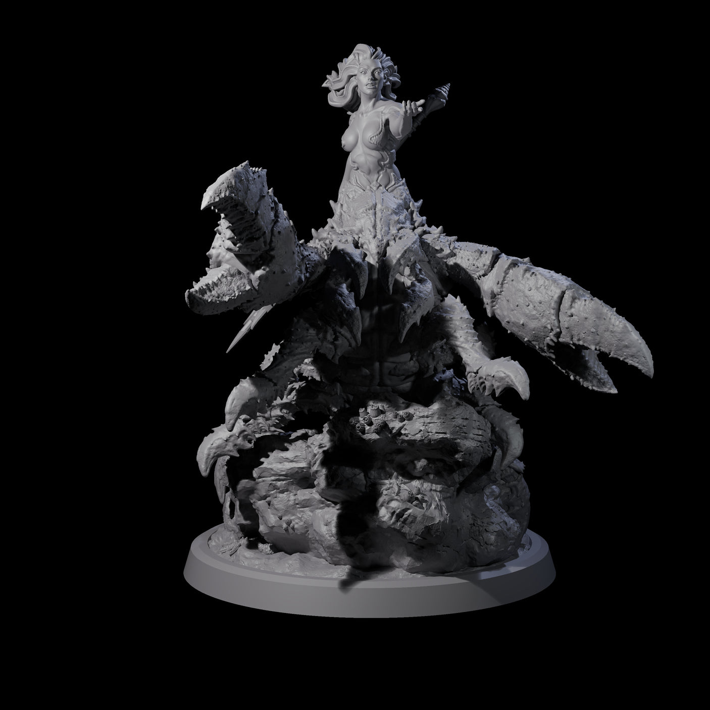 Four Mythic Charybdis Miniature for Dungeons and Dragons, Pathfinder or other TTRPGs