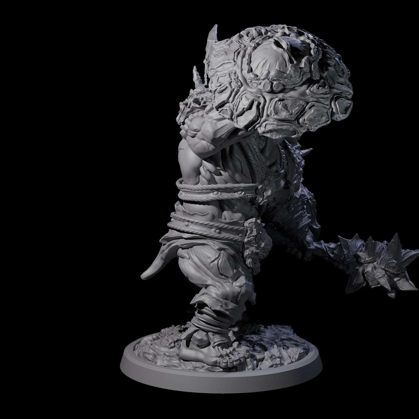 Four Oceanbound Ogres Miniature for Dungeons and Dragons, Pathfinder or other TTRPGs