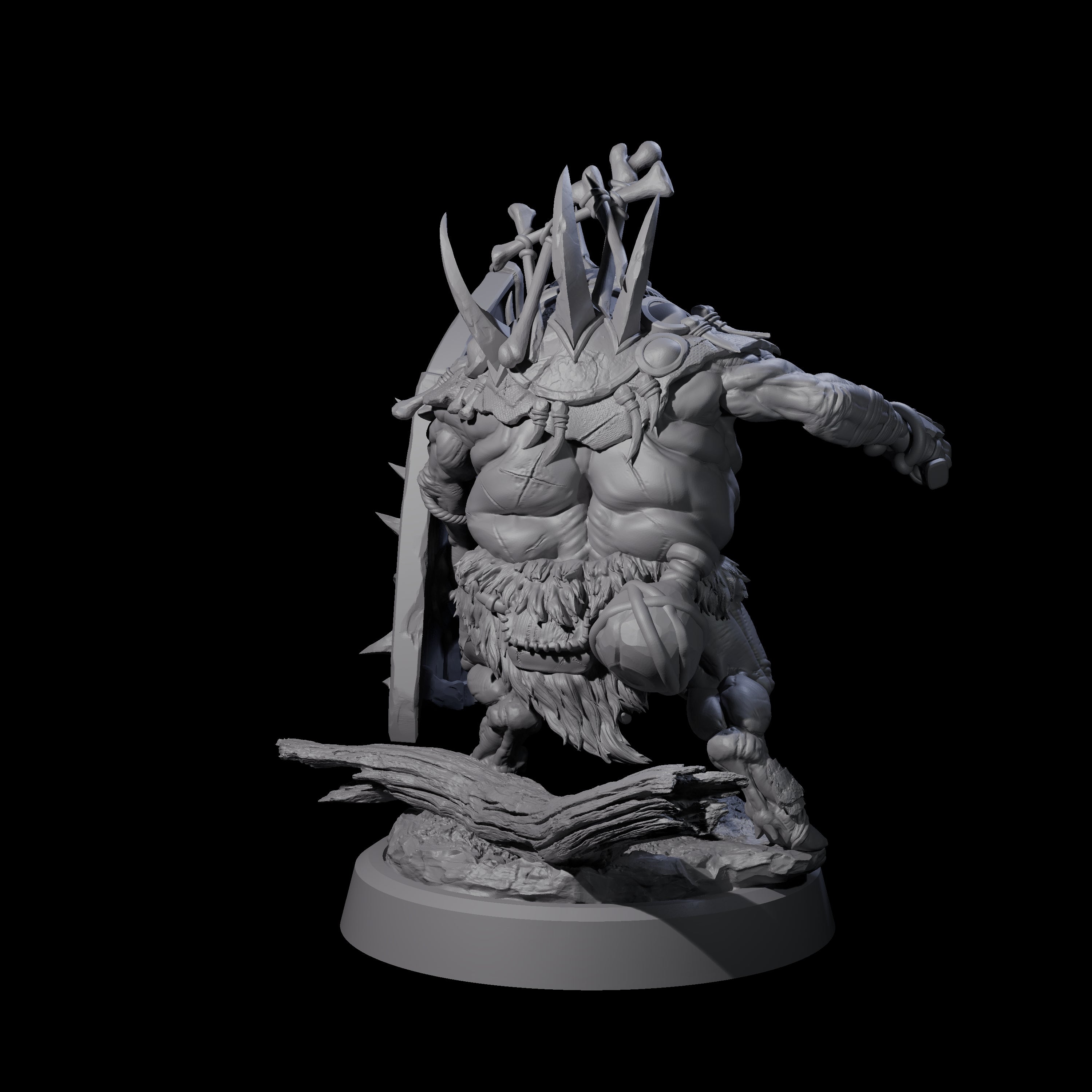 Four Oinking Boarfolk Soldiers Miniature for Dungeons and Dragons, Pathfinder or other TTRPGs