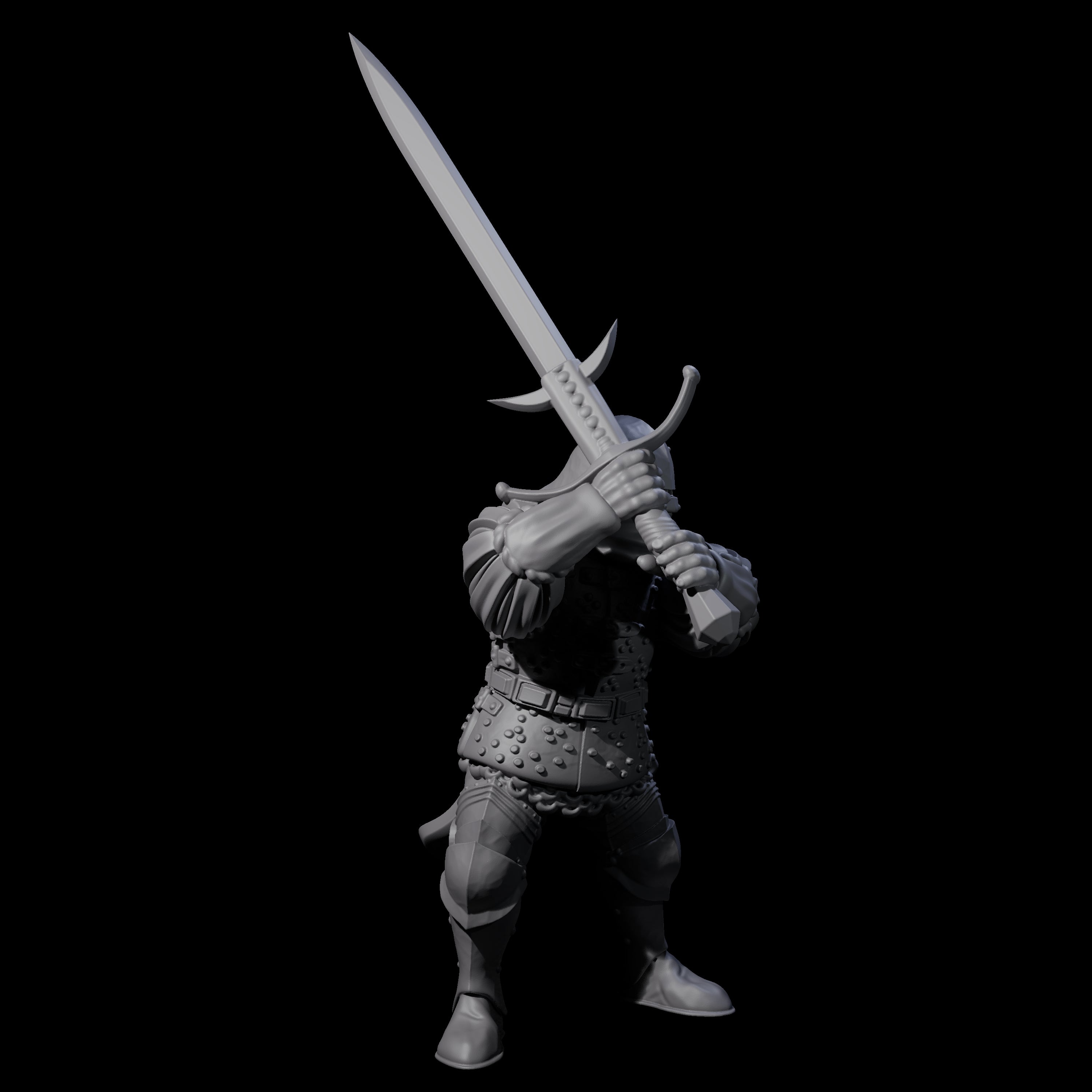 Four Pious Knights Miniature for Dungeons and Dragons, Pathfinder or other TTRPGs