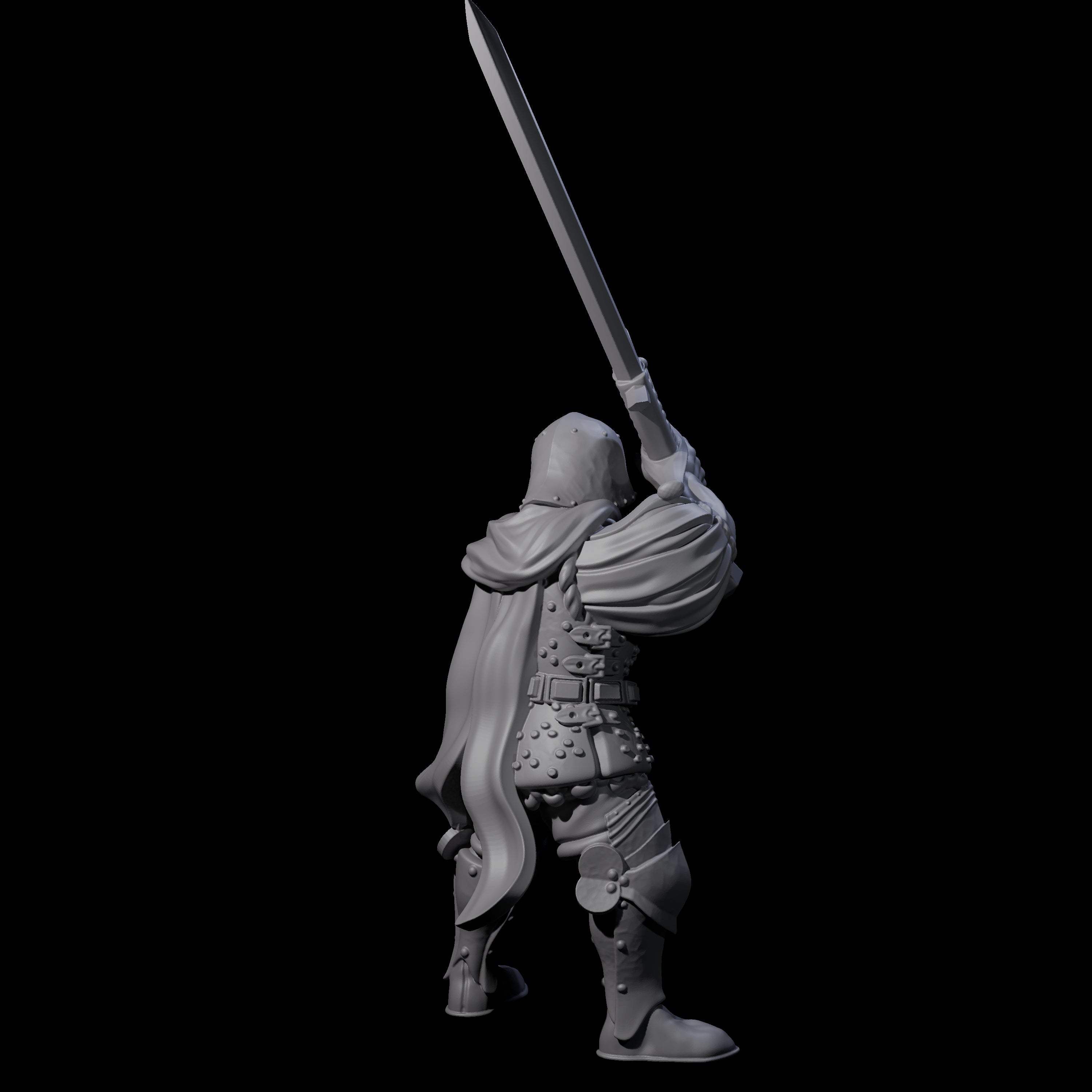 Four Pious Knights Miniature for Dungeons and Dragons, Pathfinder or other TTRPGs