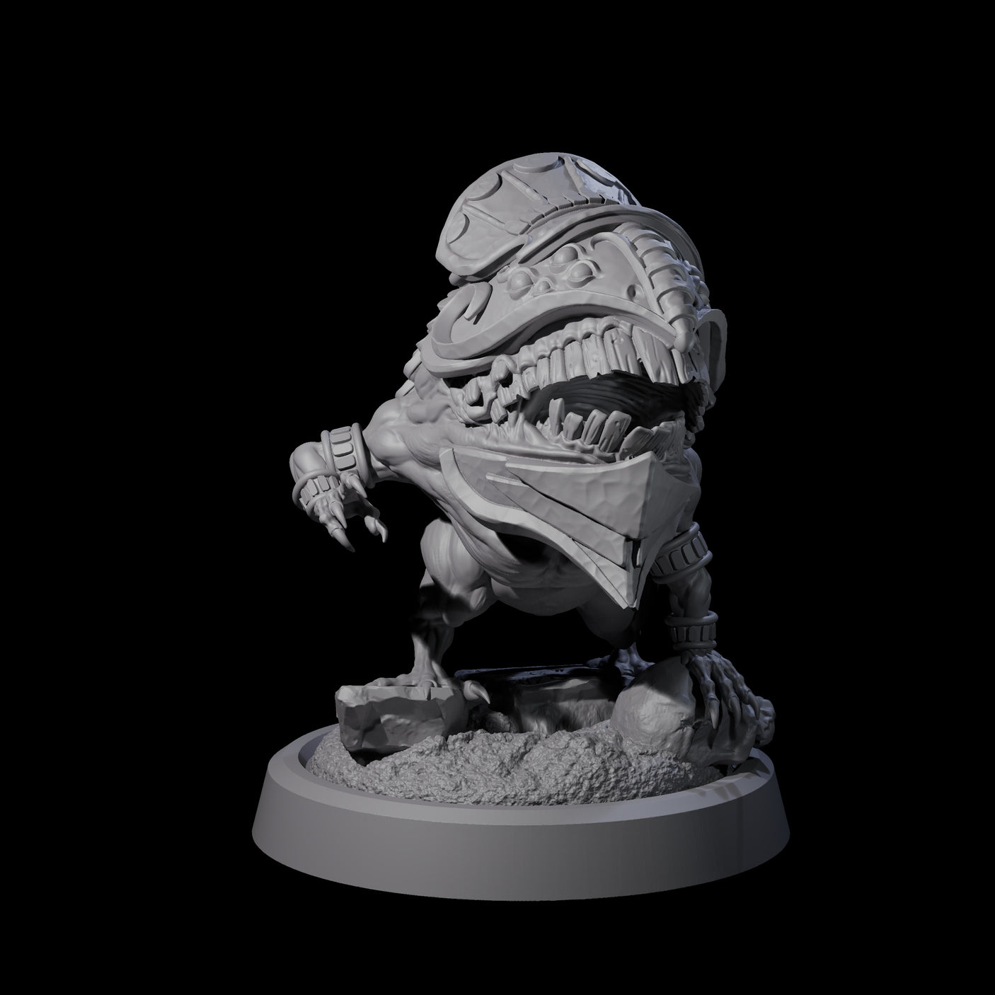 Four Putrid Otyugh Aberrations Miniature for Dungeons and Dragons, Pathfinder or other TTRPGs