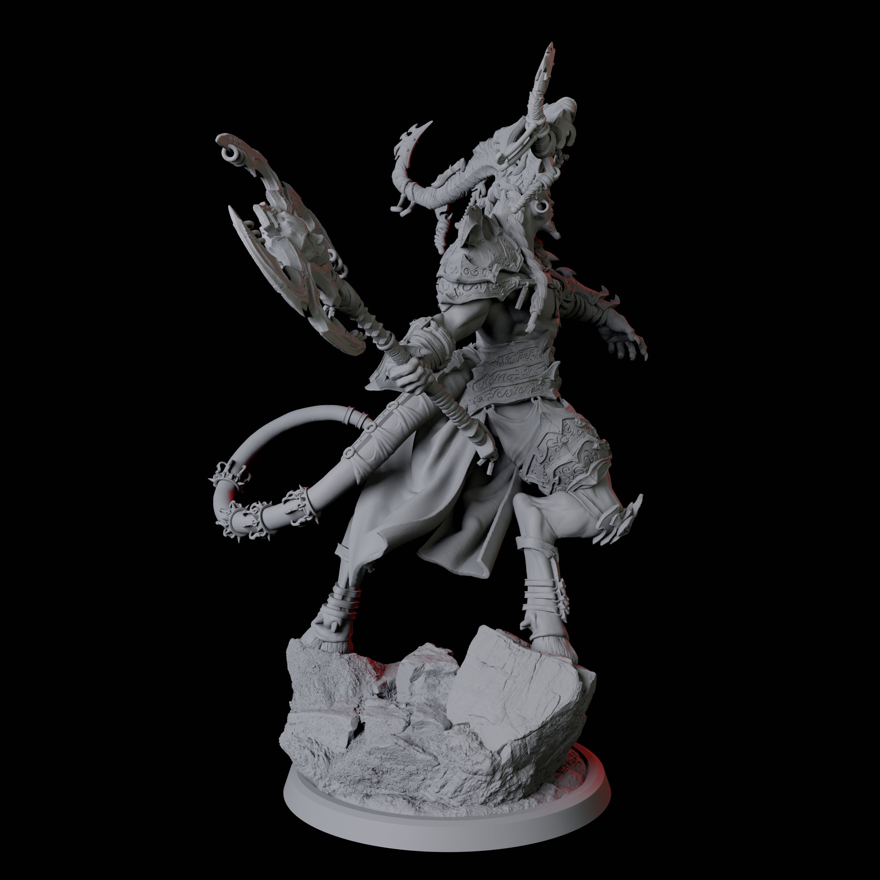 Four Raging Brimoraks Miniature for Dungeons and Dragons, Pathfinder or other TTRPGs