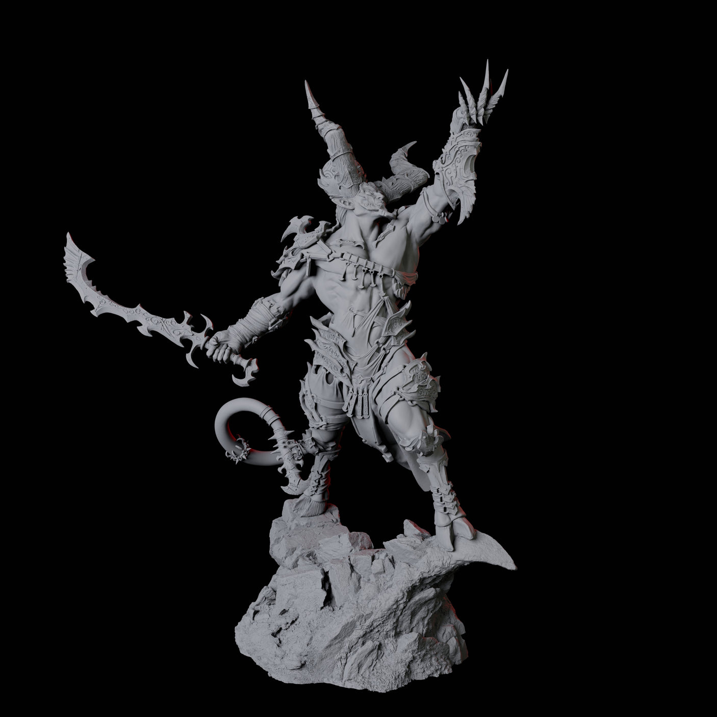 Four Raging Brimoraks Miniature for Dungeons and Dragons, Pathfinder or other TTRPGs
