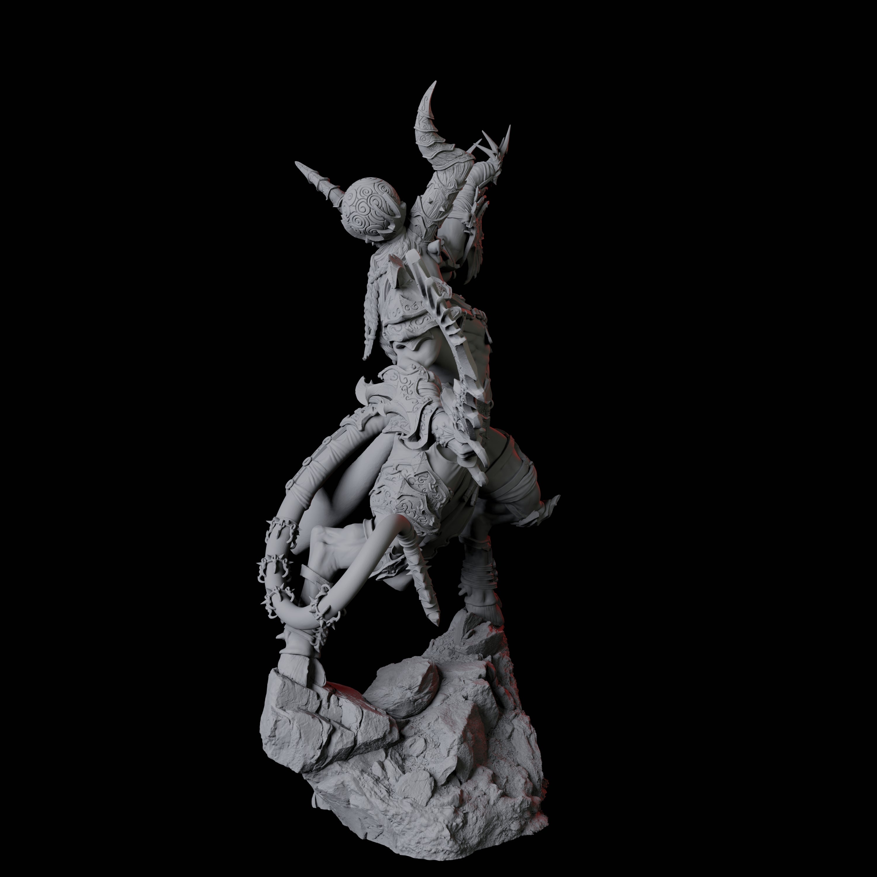 Four Raging Brimoraks Miniature for Dungeons and Dragons, Pathfinder or other TTRPGs