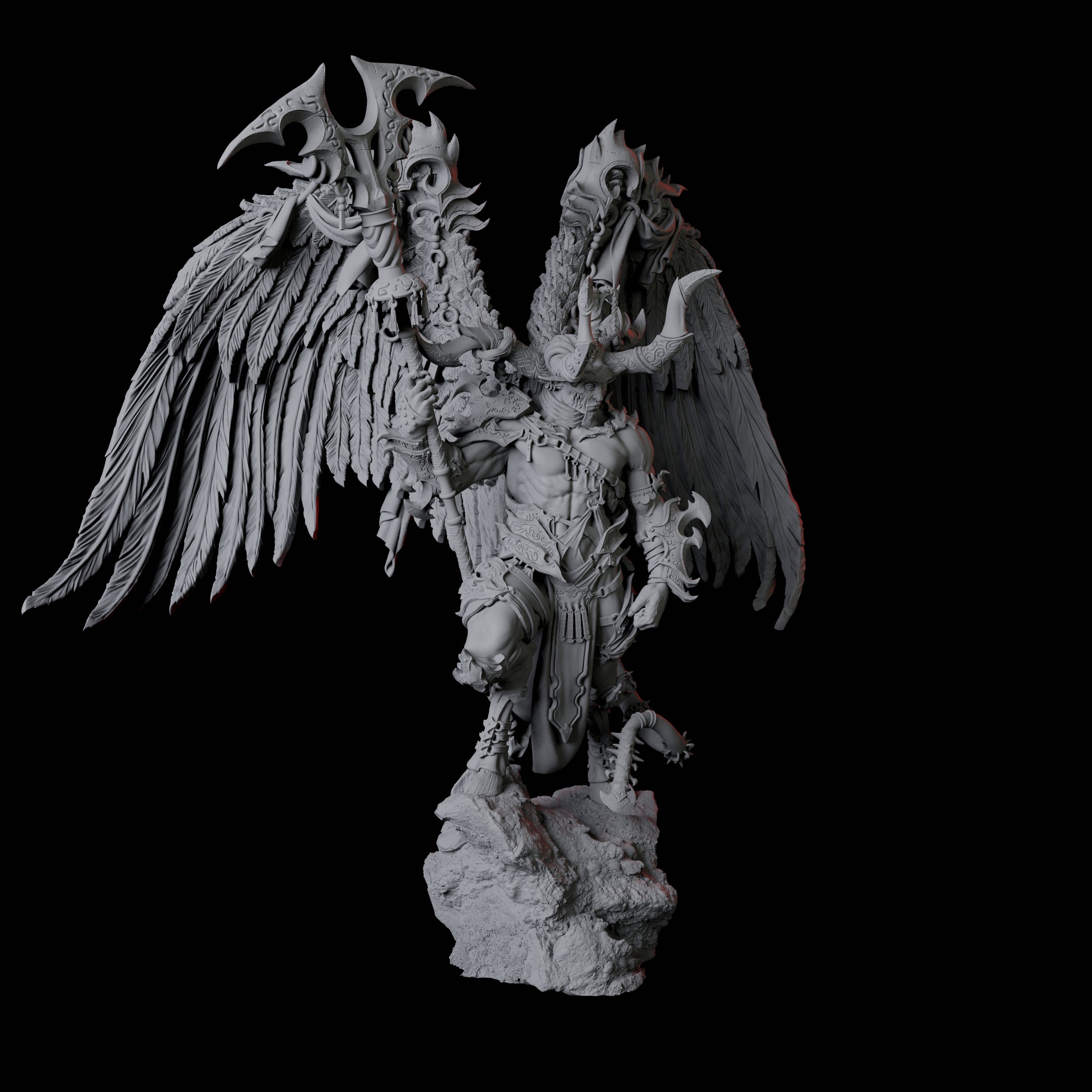 Four Raging Brimoraks Miniature for Dungeons and Dragons, Pathfinder or other TTRPGs