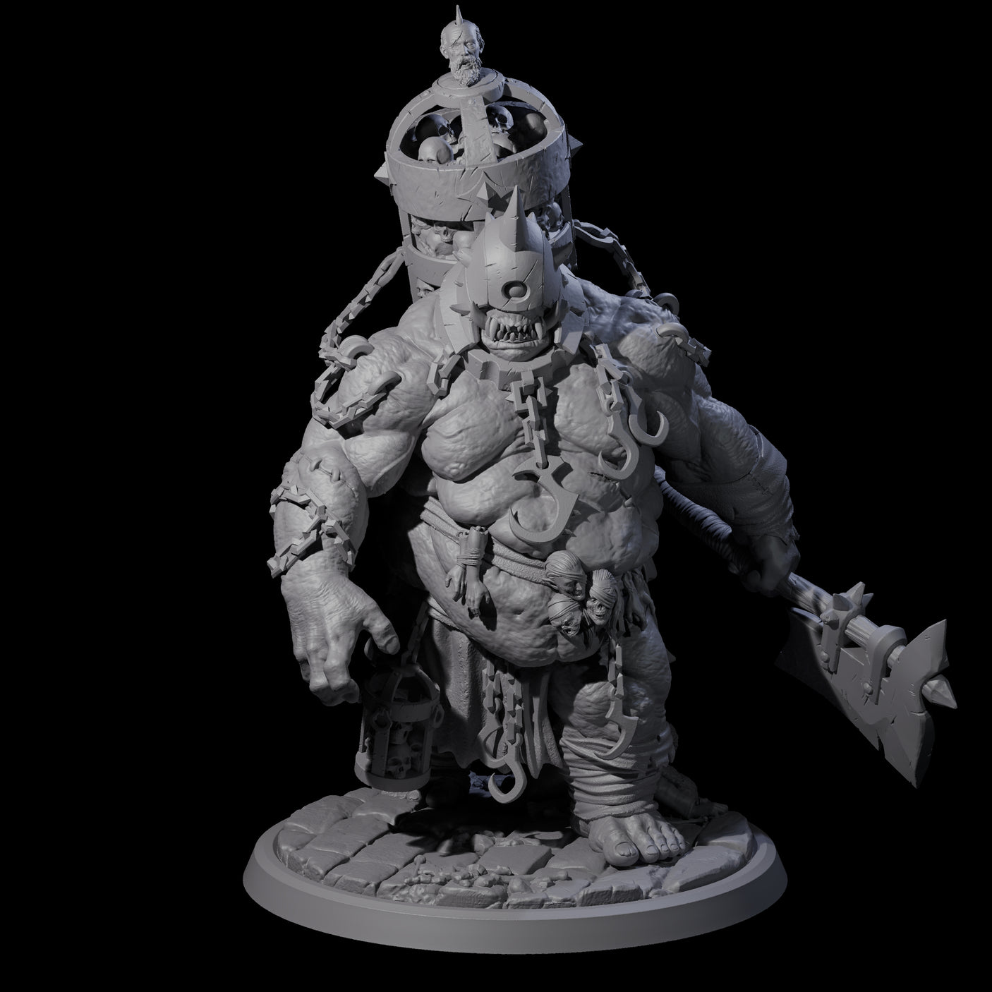 Four Raging Cyclops Miniature for Dungeons and Dragons, Pathfinder or other TTRPGs