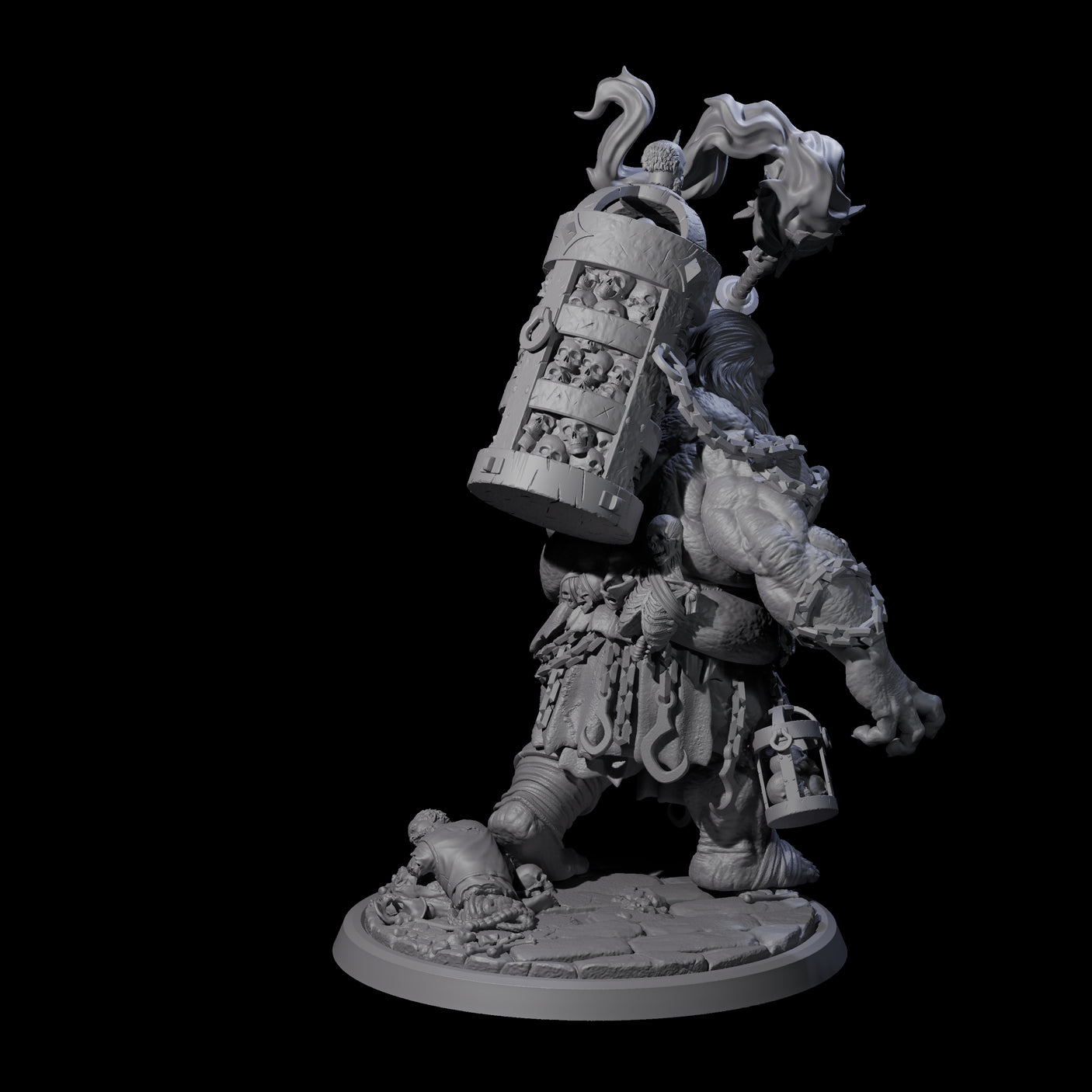 Four Raging Cyclops Miniature for Dungeons and Dragons, Pathfinder or other TTRPGs