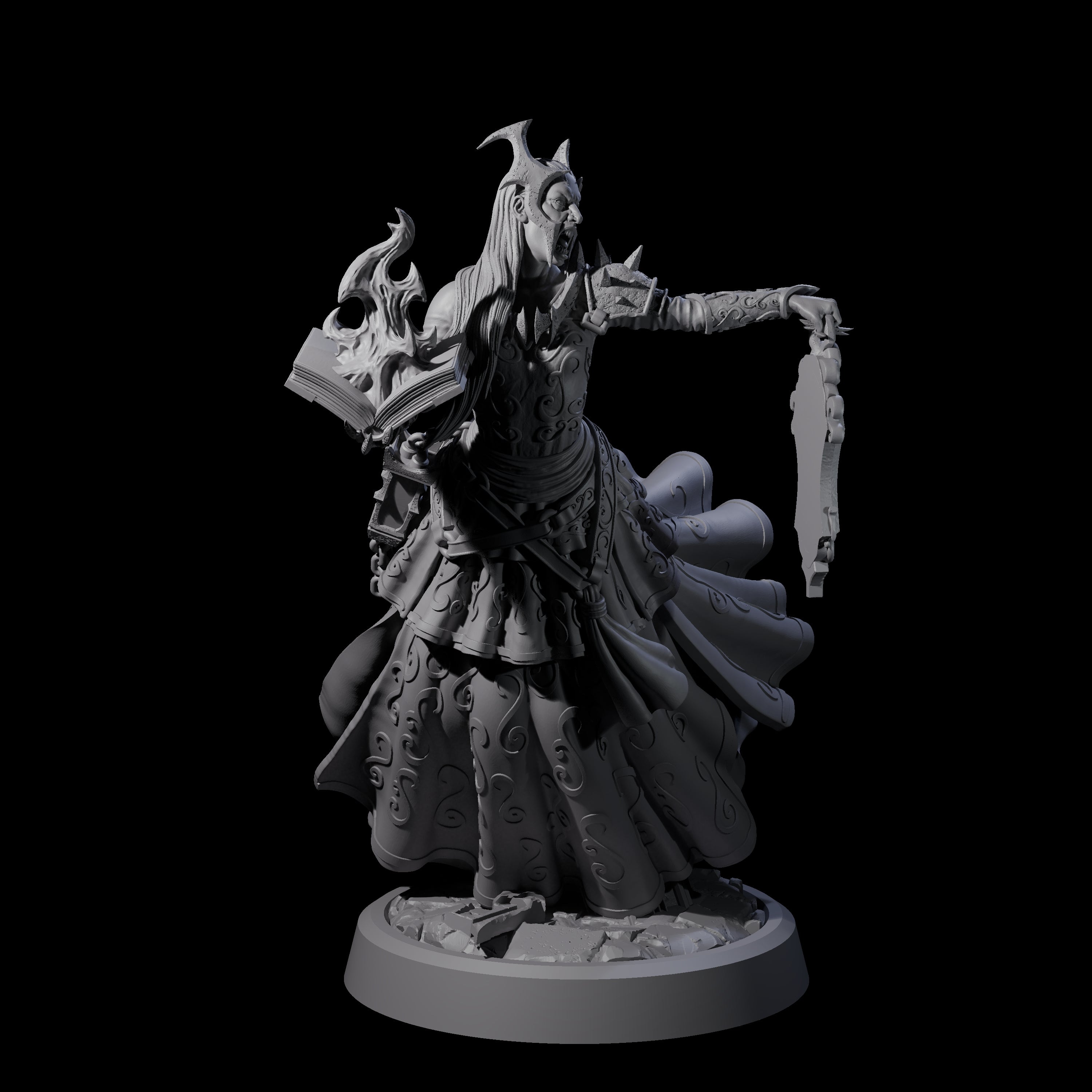 Four Raging Warblade Succubi Miniature for Dungeons and Dragons, Pathfinder or other TTRPGs