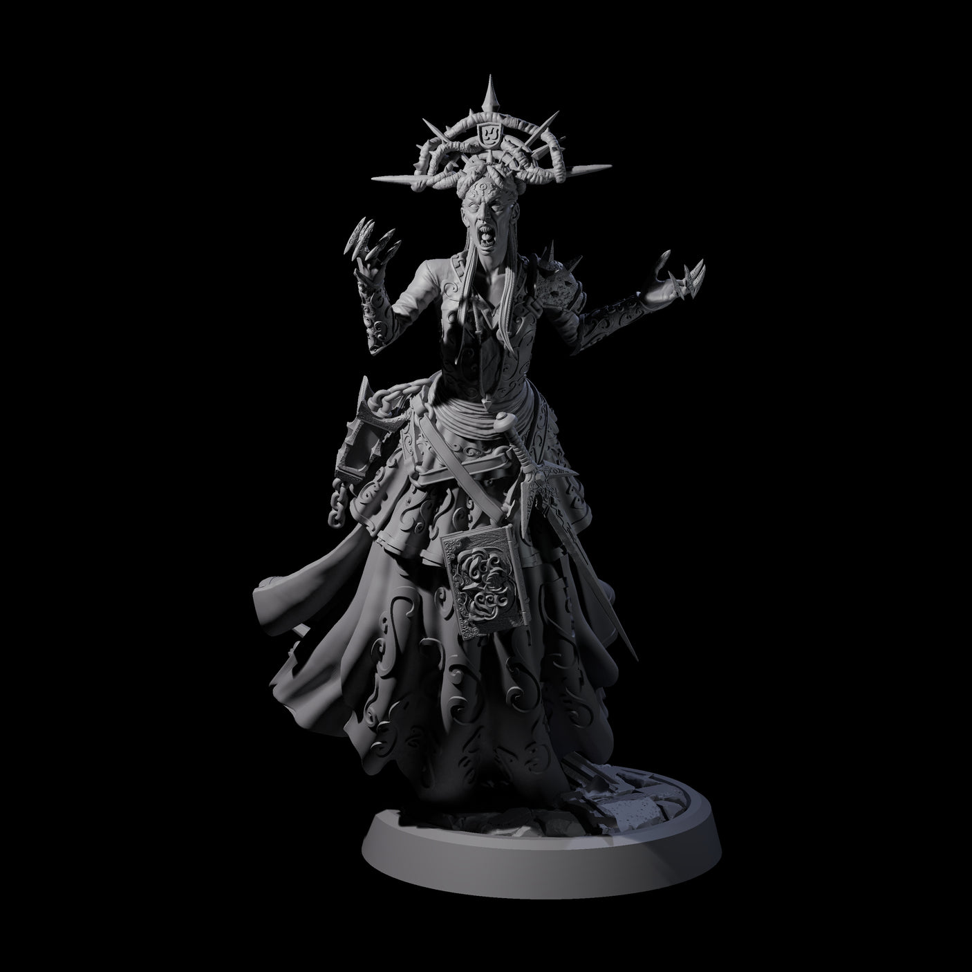 Four Raging Warblade Succubi Miniature for Dungeons and Dragons, Pathfinder or other TTRPGs
