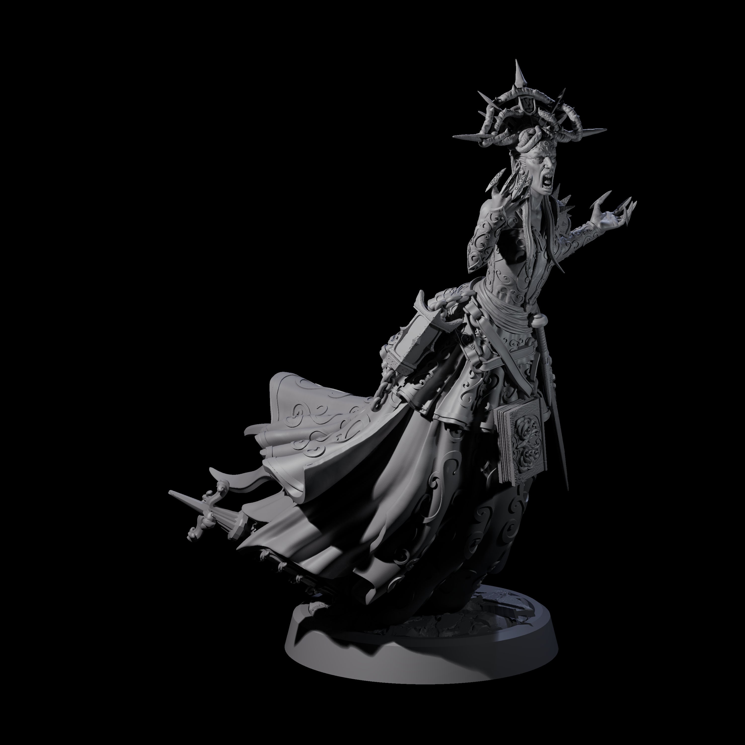 Four Raging Warblade Succubi Miniature for Dungeons and Dragons, Pathfinder or other TTRPGs