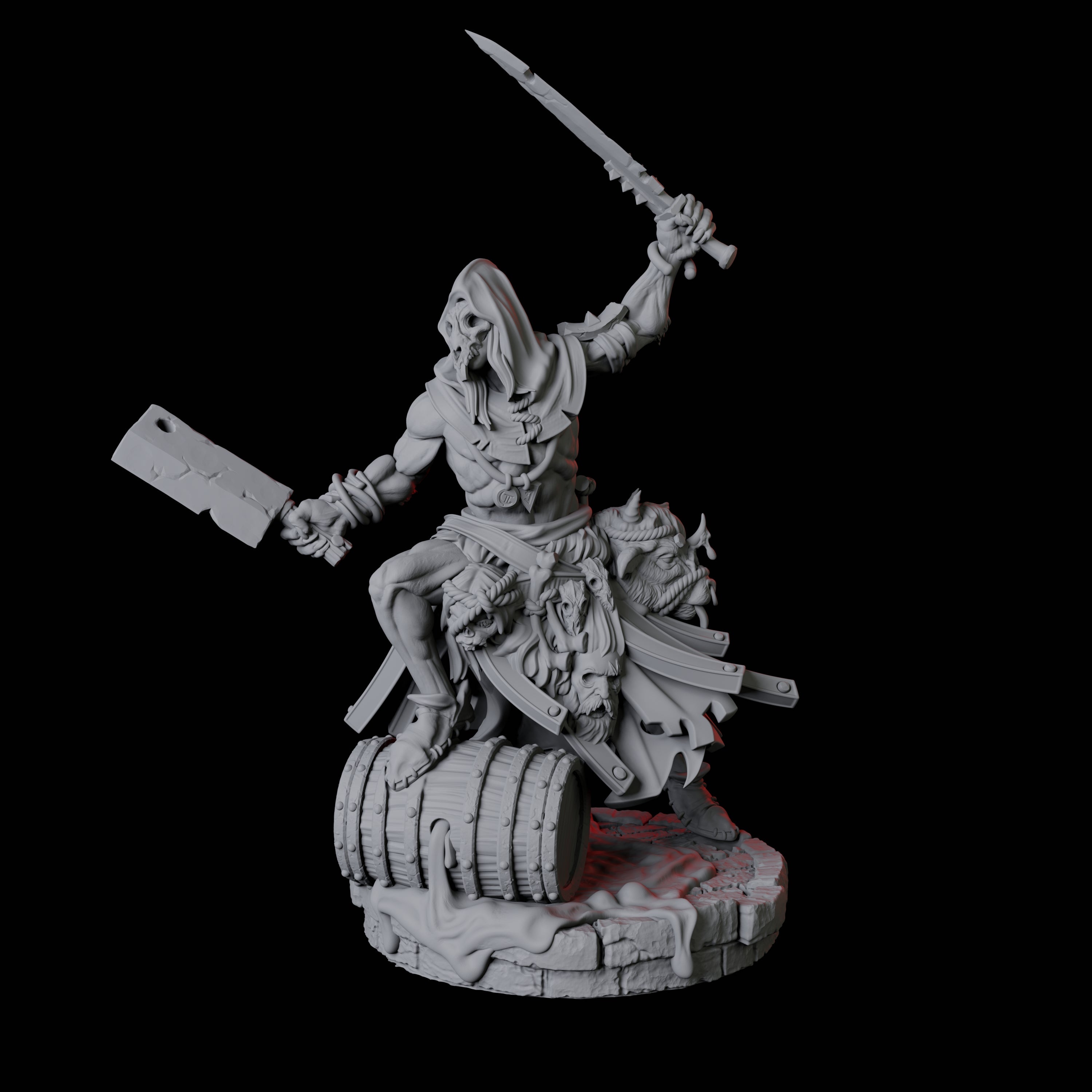 Four Rat Worshipping Zealots Miniature for Dungeons and Dragons, Pathfinder or other TTRPGs