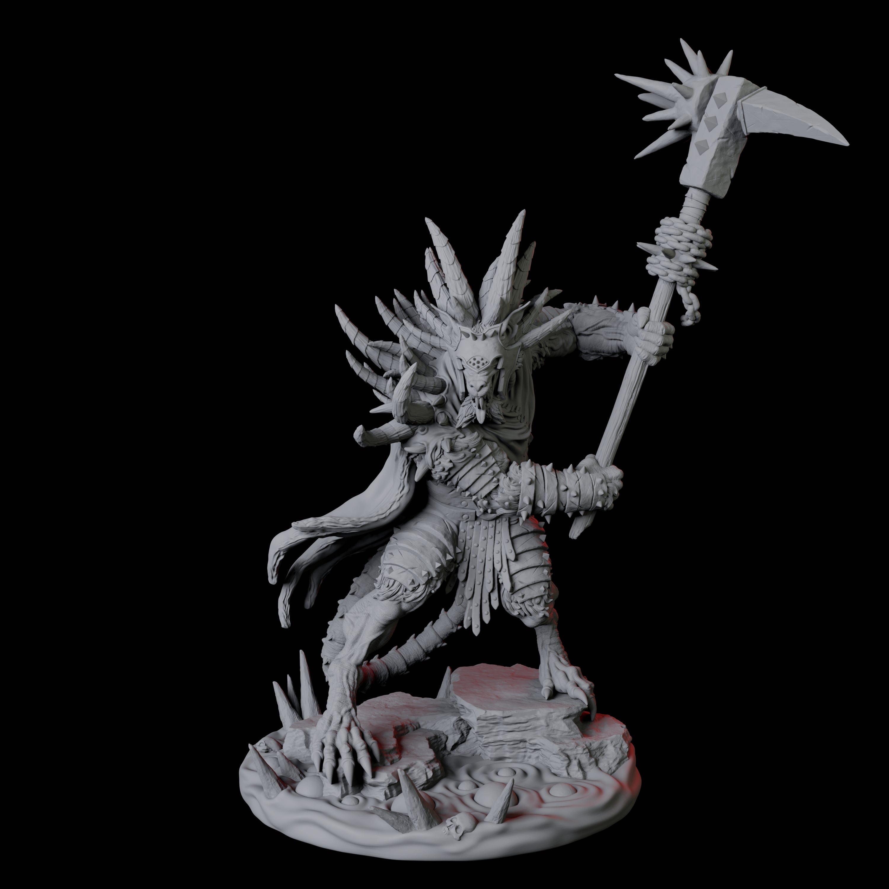 Four Ratfolk Filth Paladins Miniature for Dungeons and Dragons, Pathfinder or other TTRPGs
