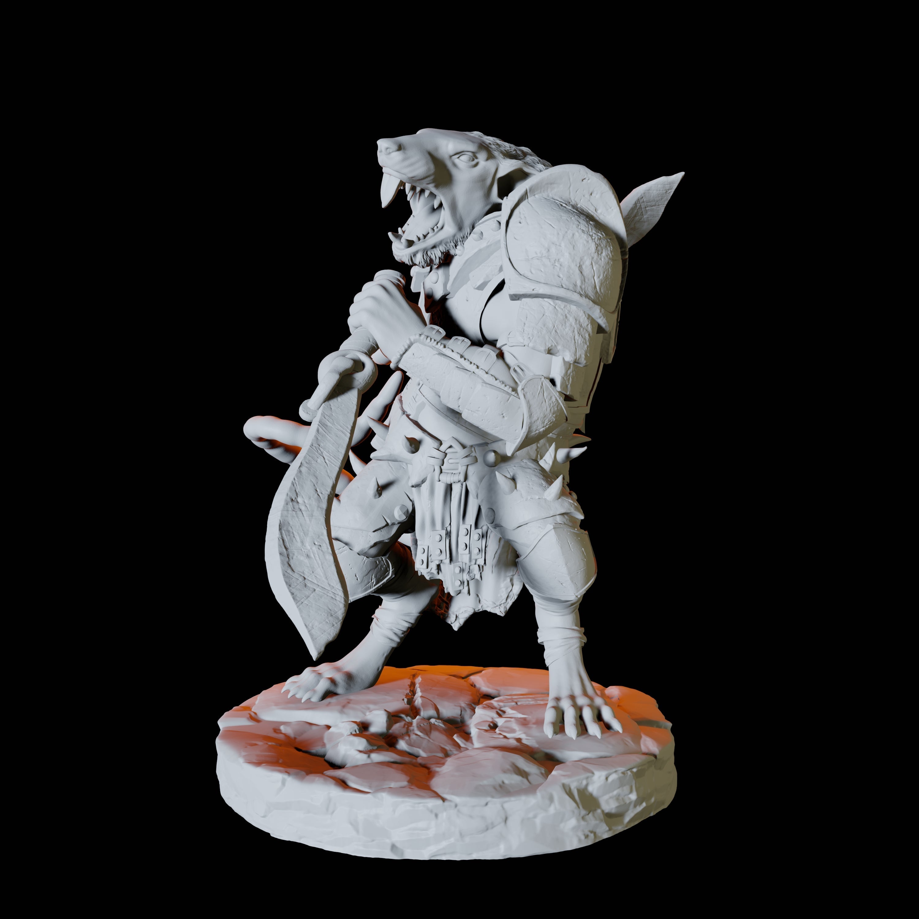 Four Ratfolk Scouts Miniature for Dungeons and Dragons, Pathfinder or other TTRPGs