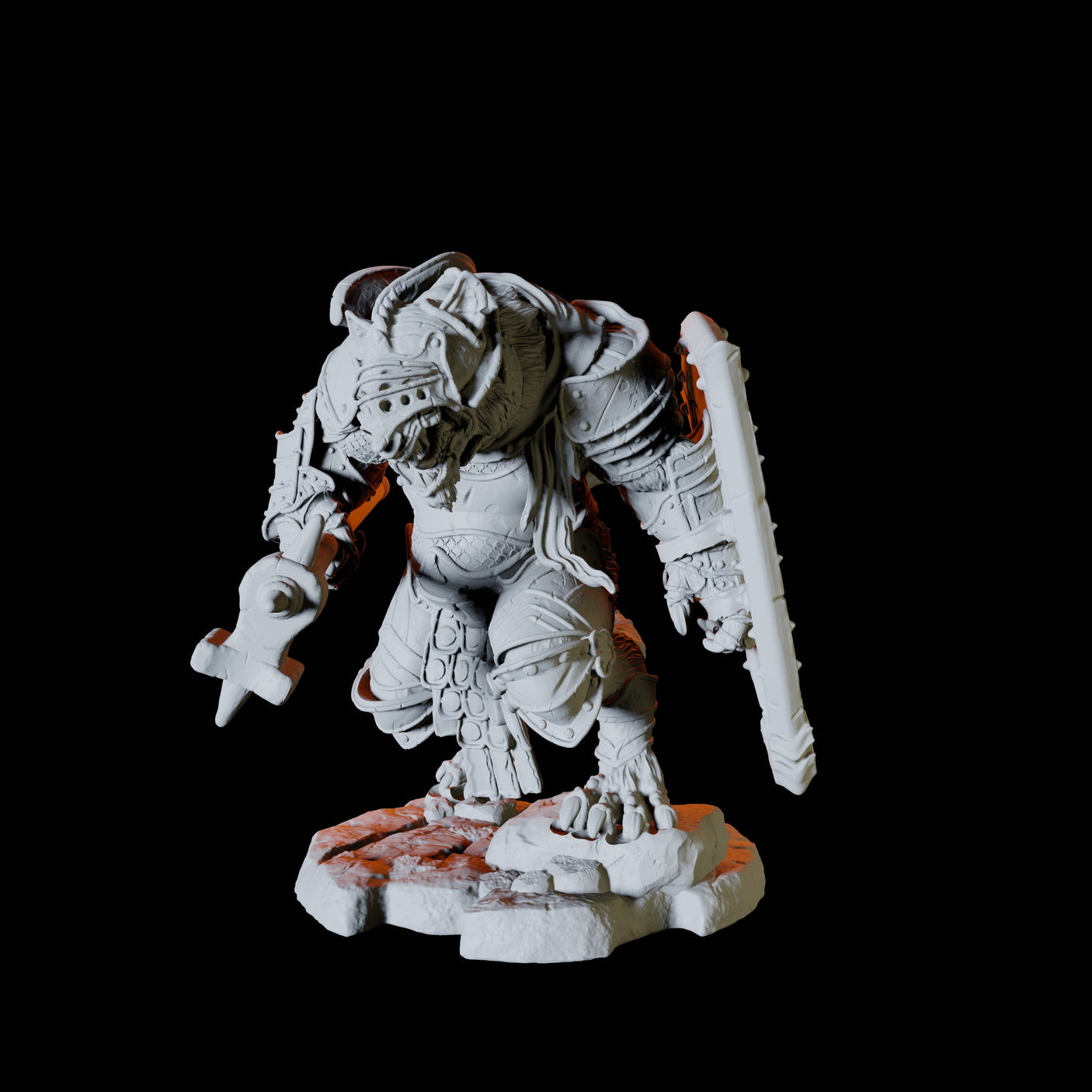 Four Ratfolk Soldiers Miniature for Dungeons and Dragons, Pathfinder or other TTRPGs