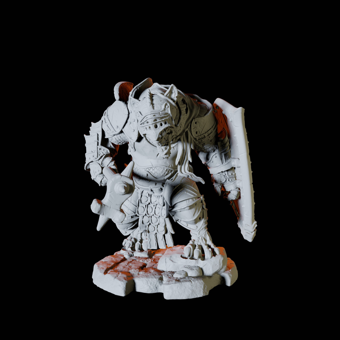 Four Ratfolk Soldiers Miniature for Dungeons and Dragons, Pathfinder or other TTRPGs