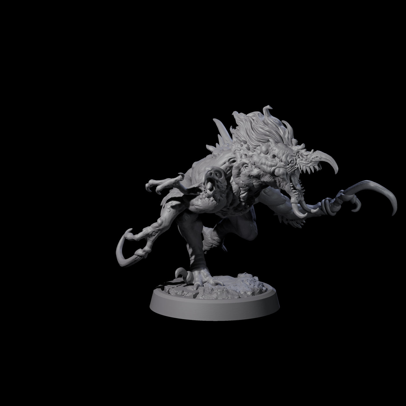 Four Ravaged Axe Beak Beasts Miniature for Dungeons and Dragons, Pathfinder or other TTRPGs