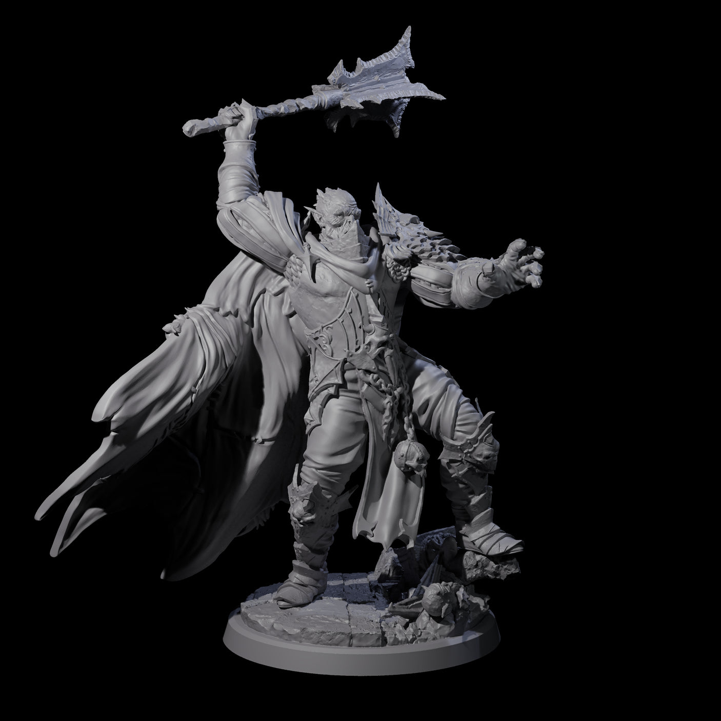 Four Risen Death Knights Miniature for Dungeons and Dragons, Pathfinder or other TTRPGs