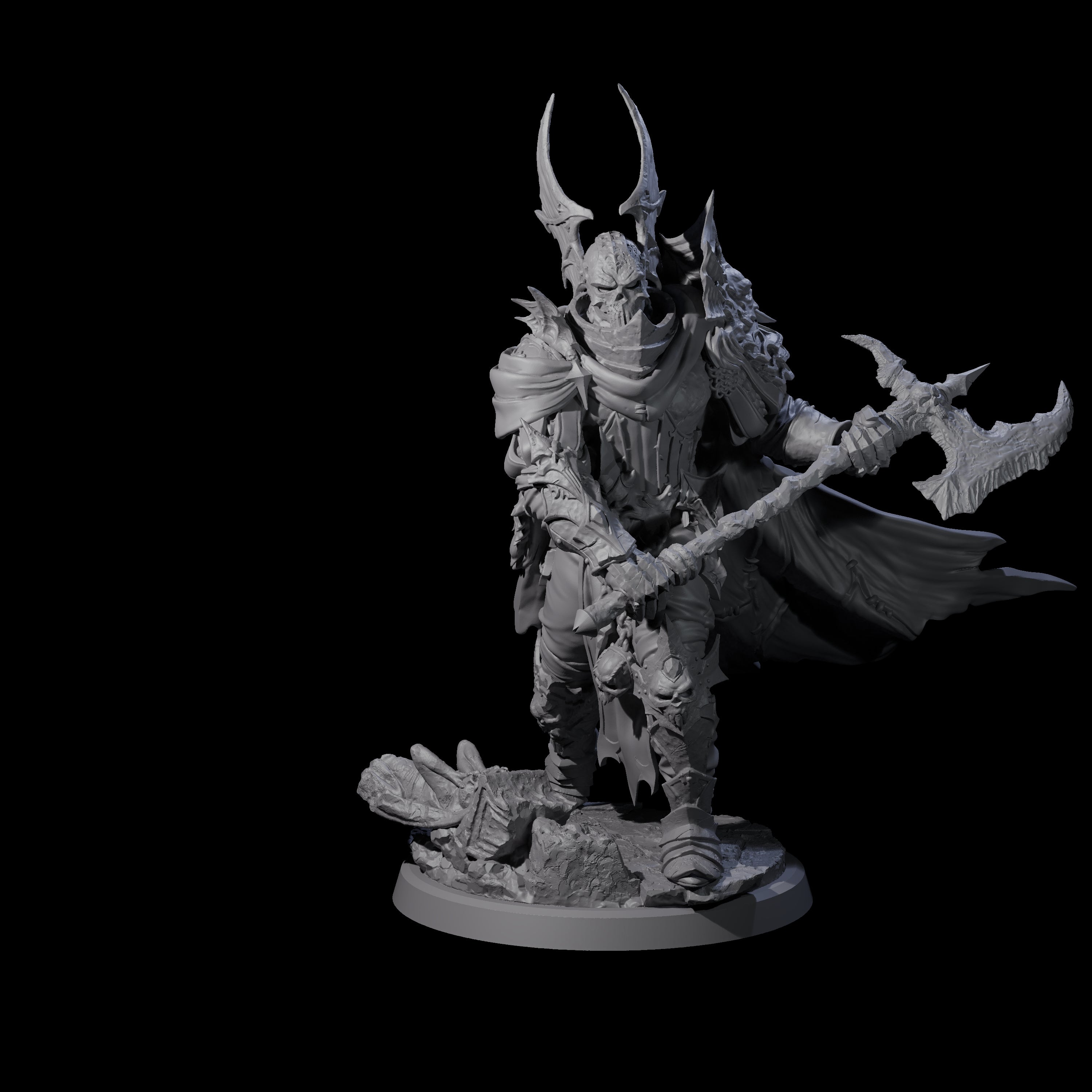 Four Risen Death Knights Miniature for Dungeons and Dragons, Pathfinder or other TTRPGs