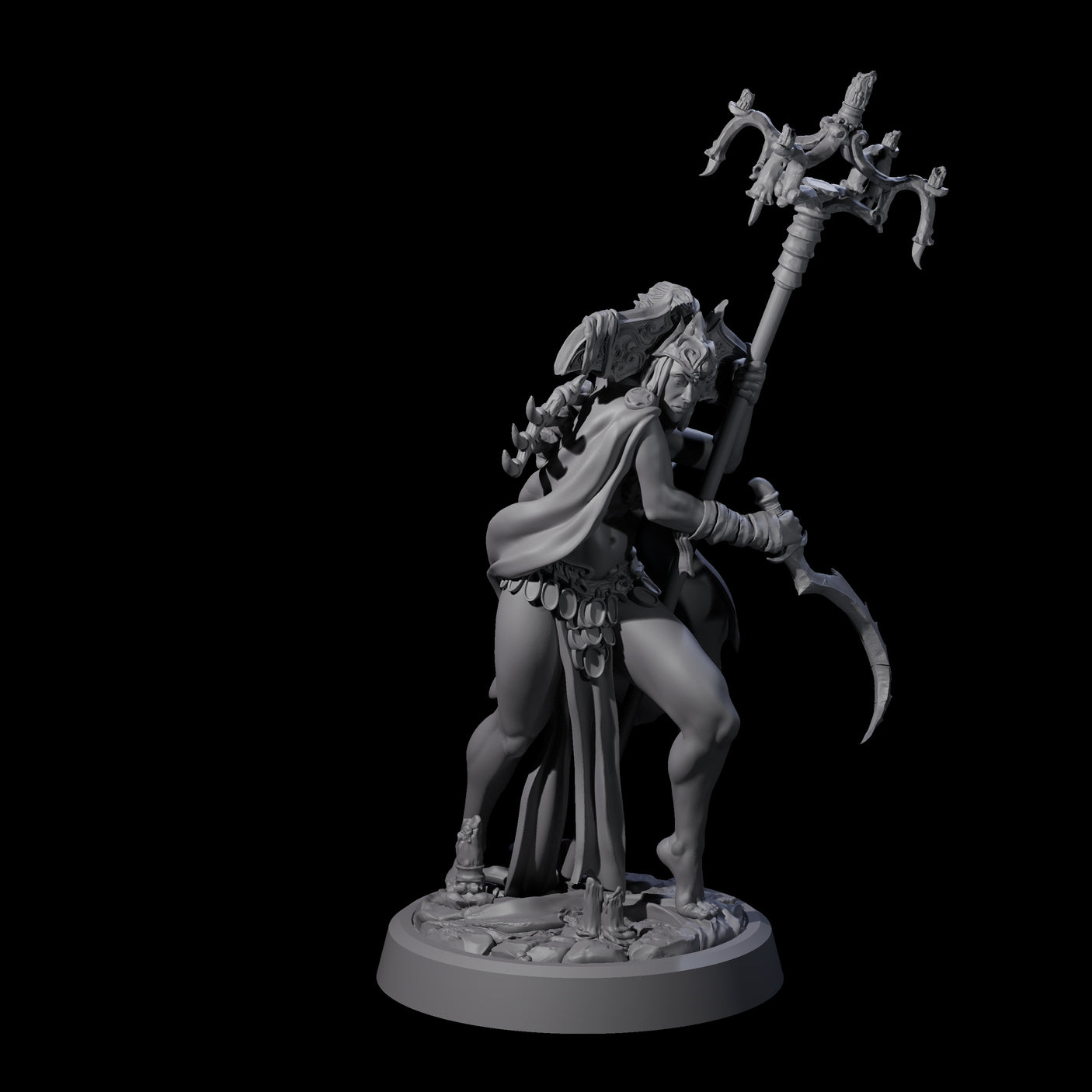 Four Ritualistic Cultists Miniature for Dungeons and Dragons, Pathfinder or other TTRPGs