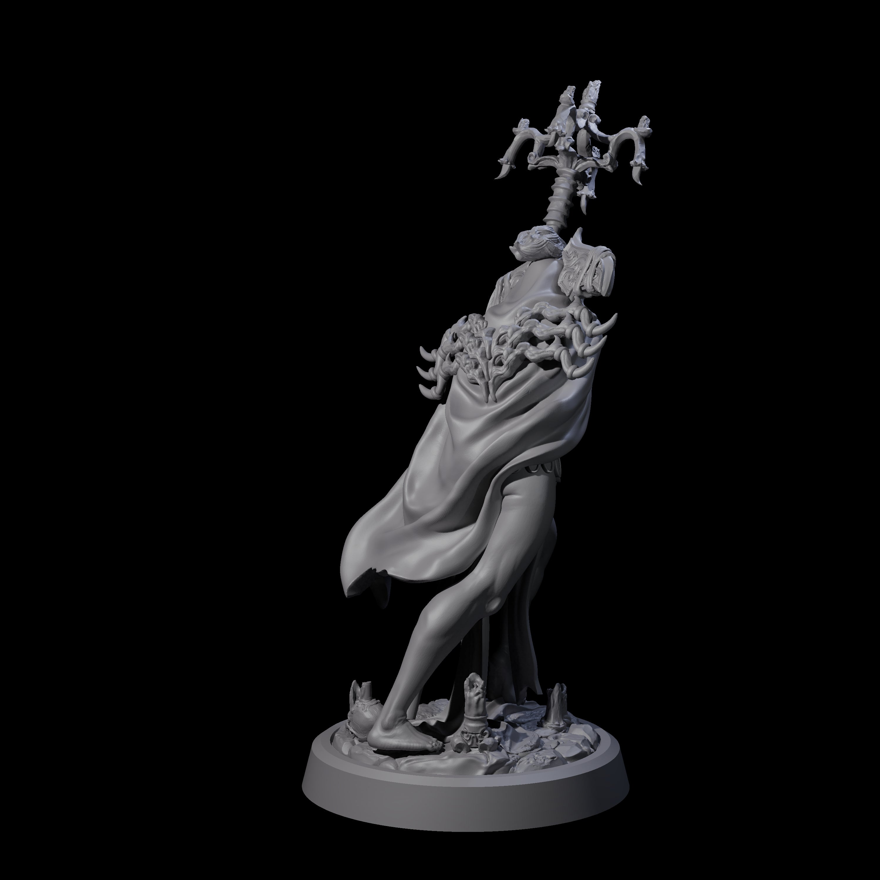 Four Ritualistic Cultists Miniature for Dungeons and Dragons, Pathfinder or other TTRPGs