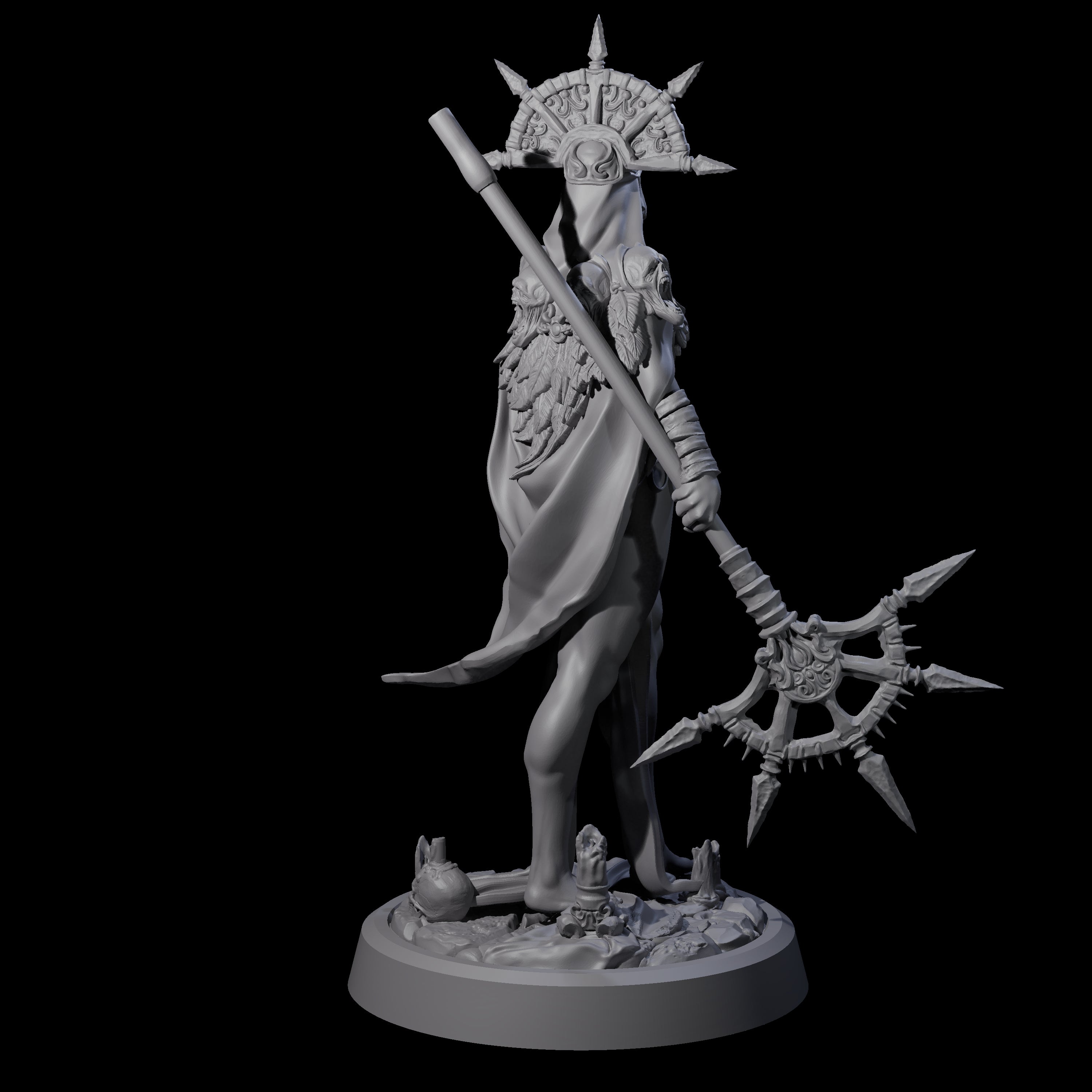 Four Ritualistic Cultists Miniature for Dungeons and Dragons, Pathfinder or other TTRPGs