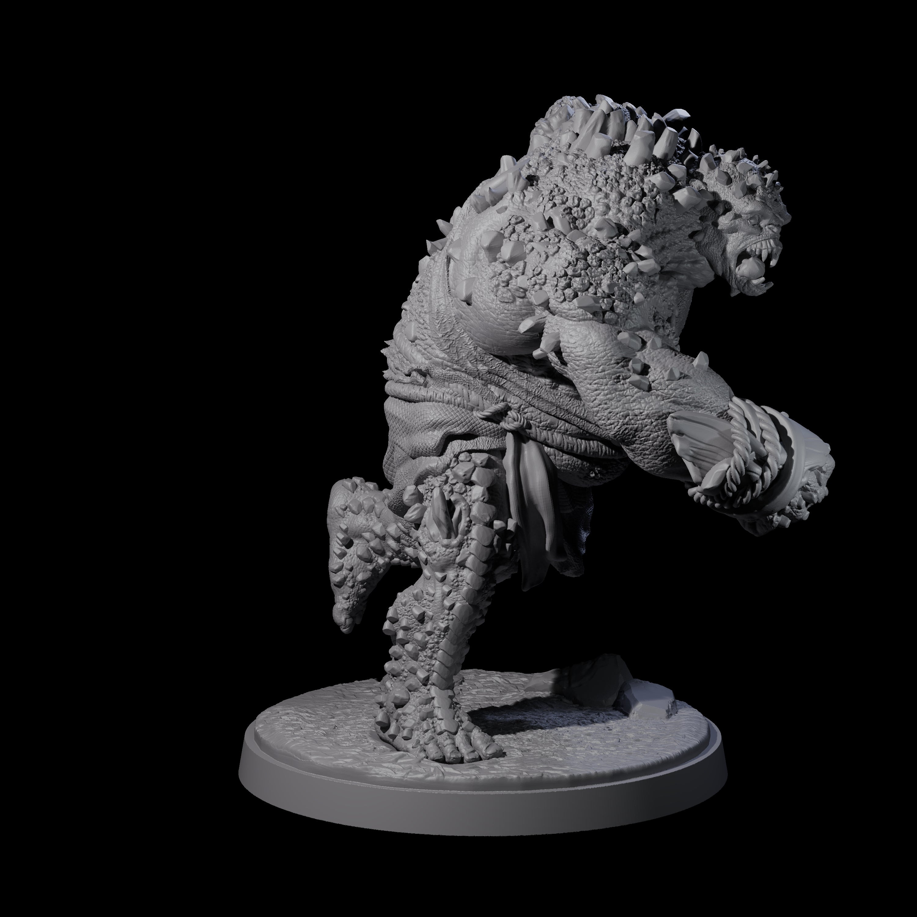 Four Rocky Ogres Miniature for Dungeons and Dragons, Pathfinder or other TTRPGs