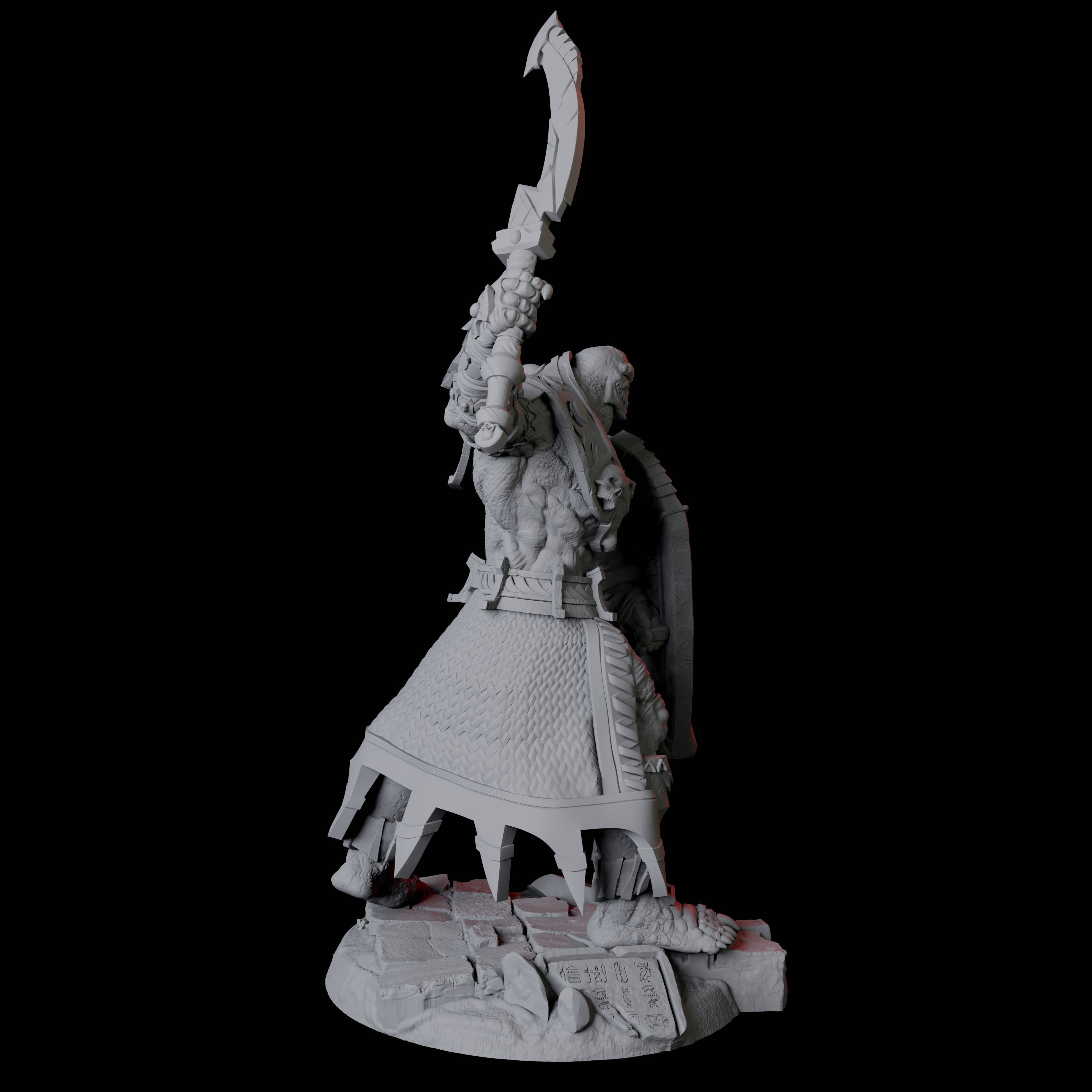 Four Saurian War Priests Miniature for Dungeons and Dragons, Pathfinder or other TTRPGs
