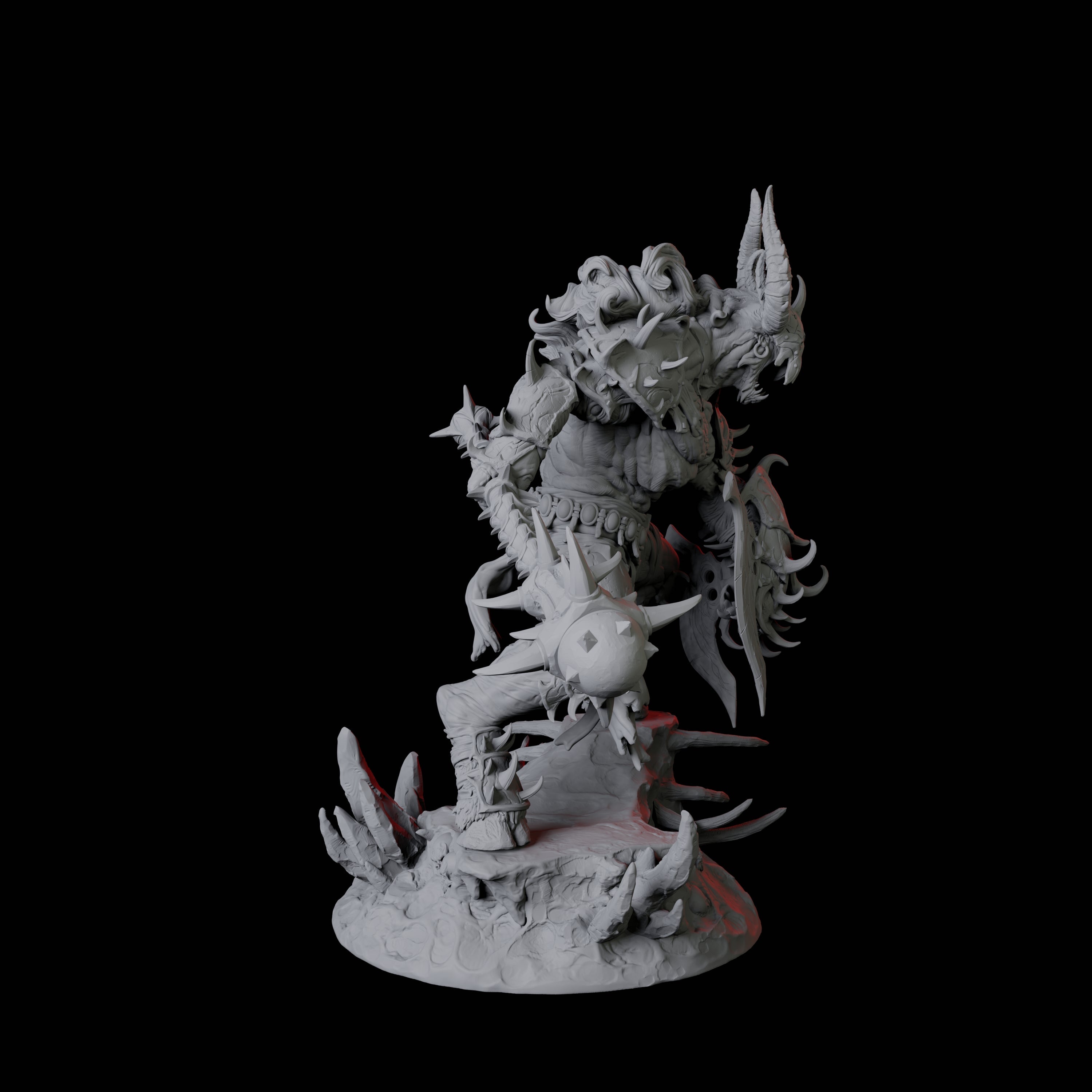 Four Savage Roru Demons Miniature for Dungeons and Dragons, Pathfinder or other TTRPGs