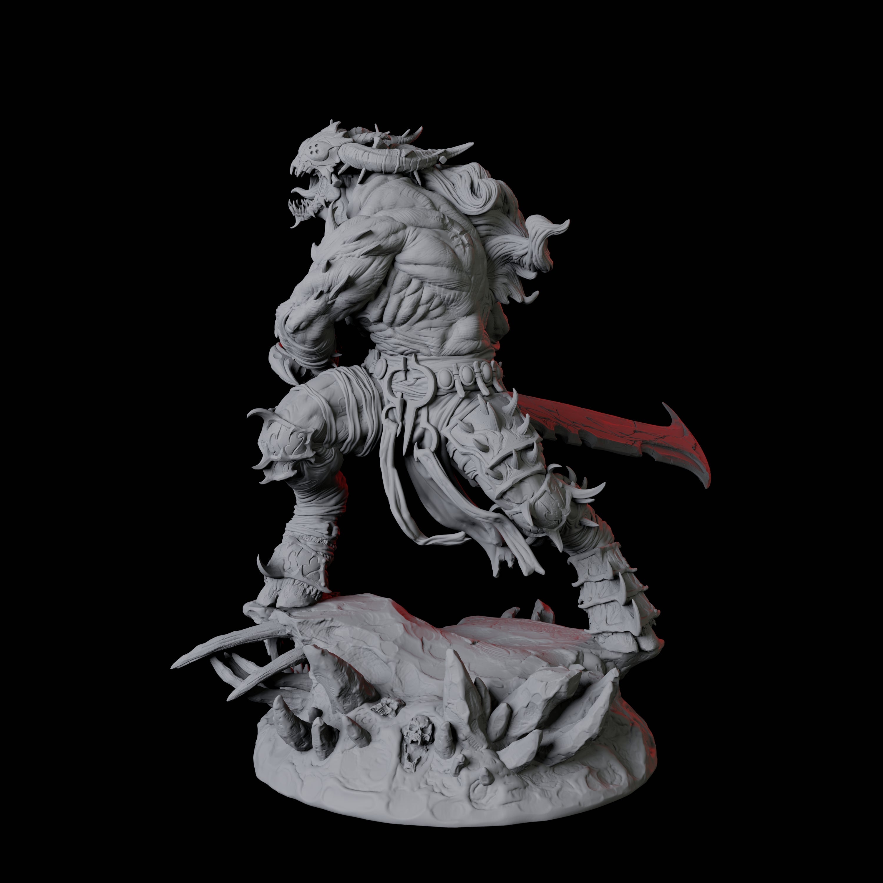 Four Savage Roru Demons Miniature for Dungeons and Dragons, Pathfinder or other TTRPGs