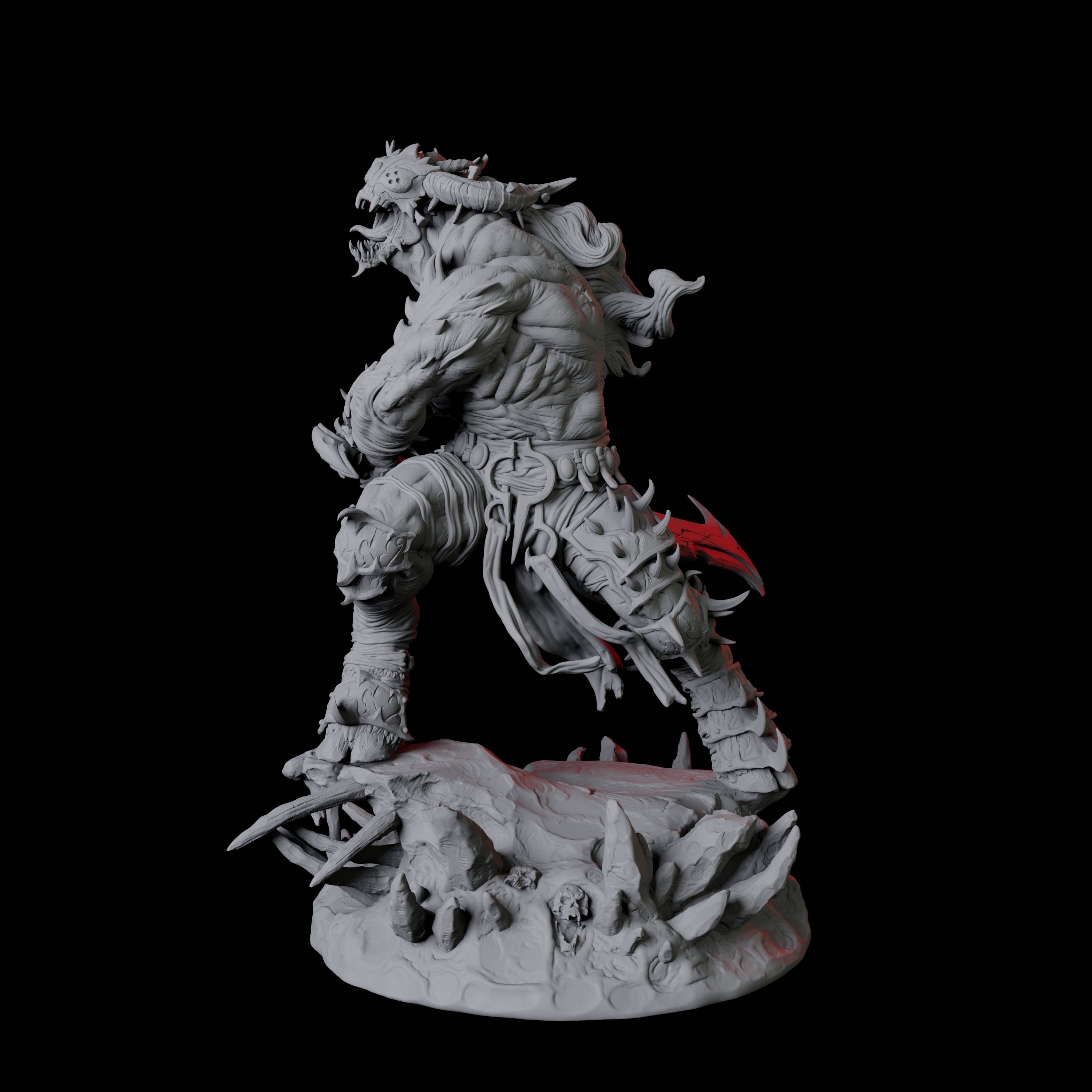 Four Savage Roru Demons Miniature for Dungeons and Dragons, Pathfinder or other TTRPGs