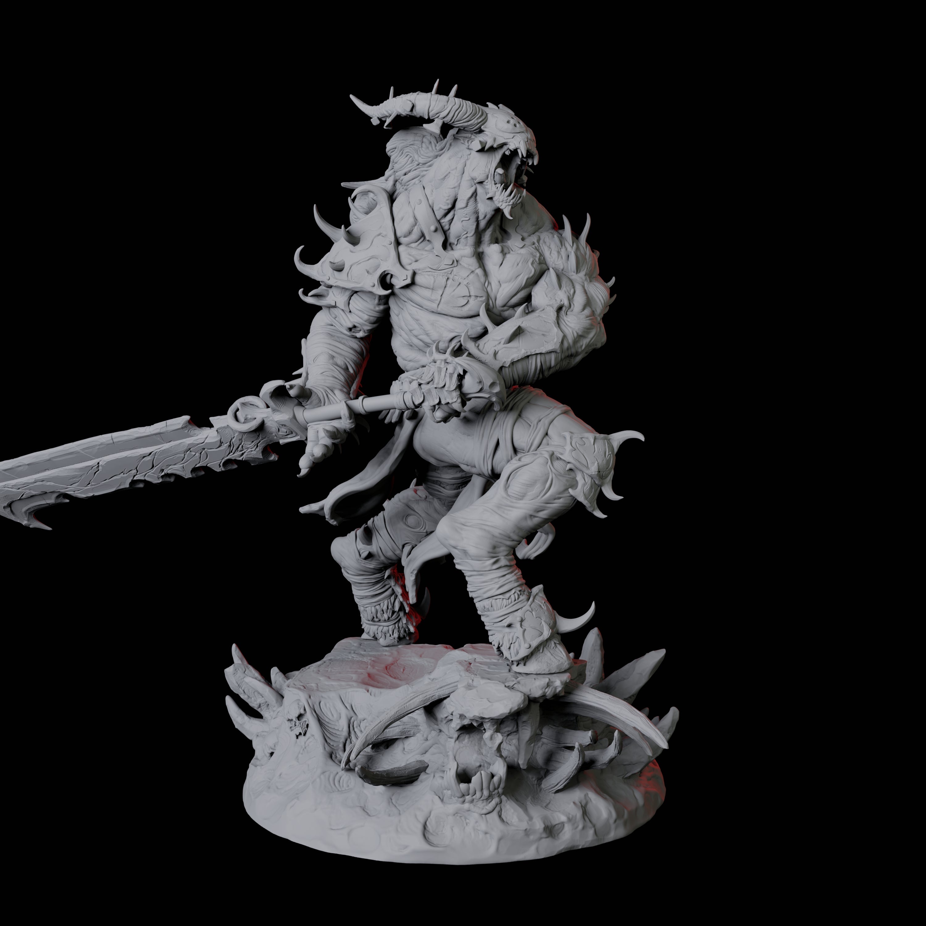 Four Savage Roru Demons Miniature for Dungeons and Dragons, Pathfinder or other TTRPGs