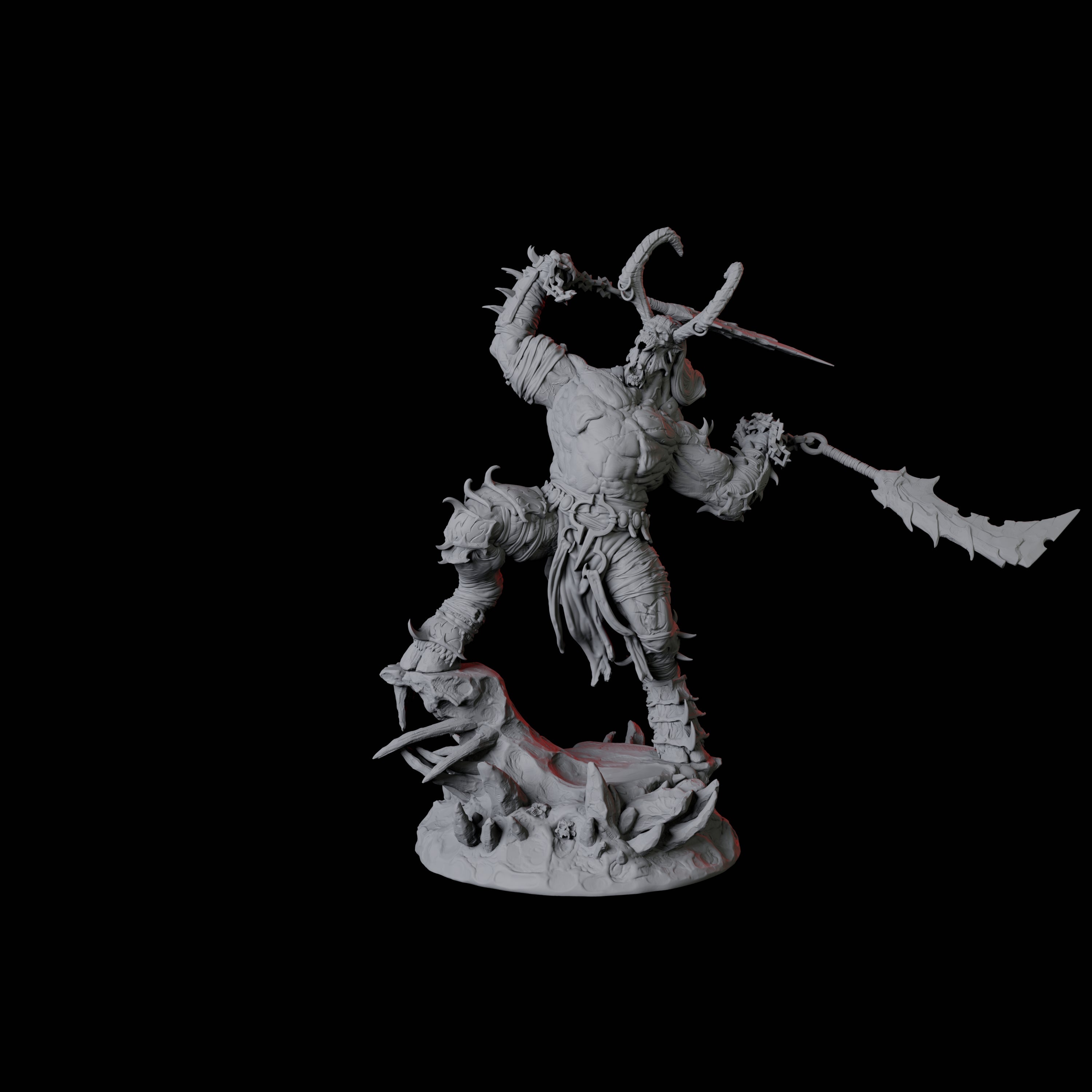 Four Savage Roru Demons Miniature for Dungeons and Dragons, Pathfinder or other TTRPGs