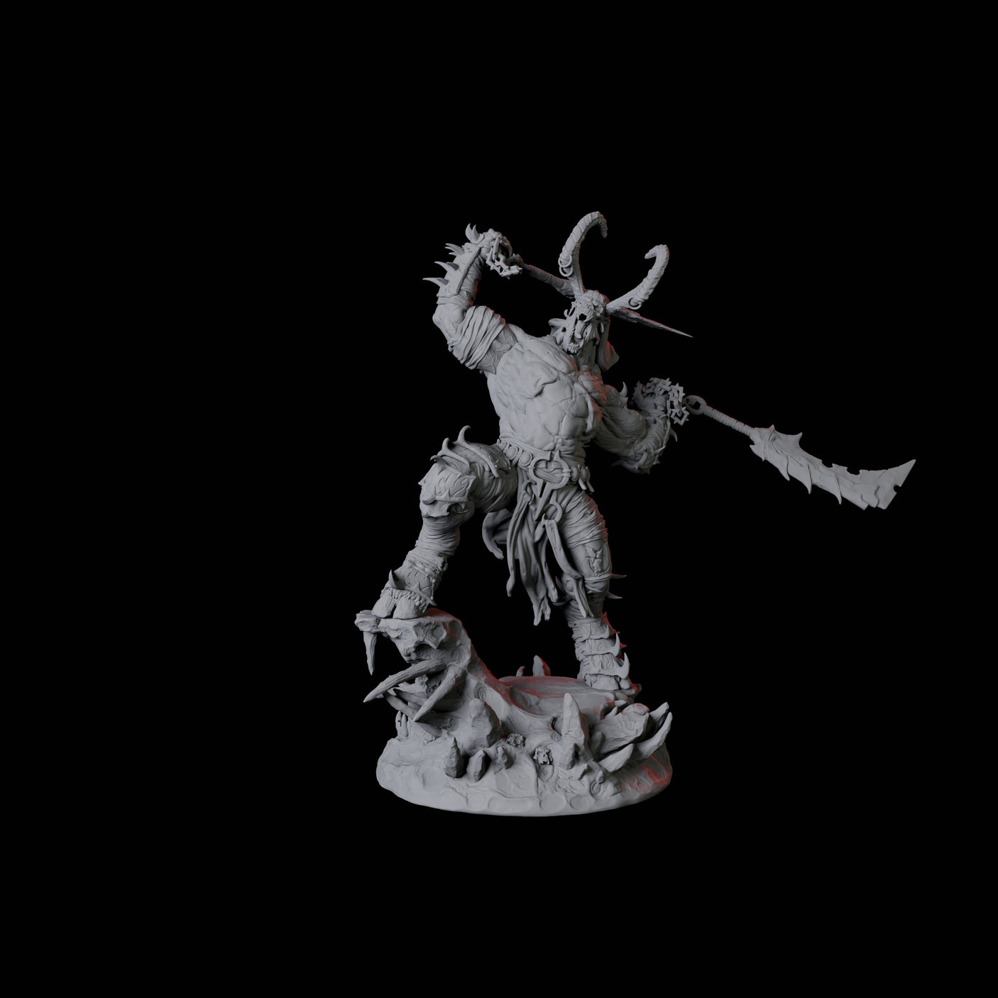 Four Savage Roru Demons Miniature for Dungeons and Dragons, Pathfinder or other TTRPGs